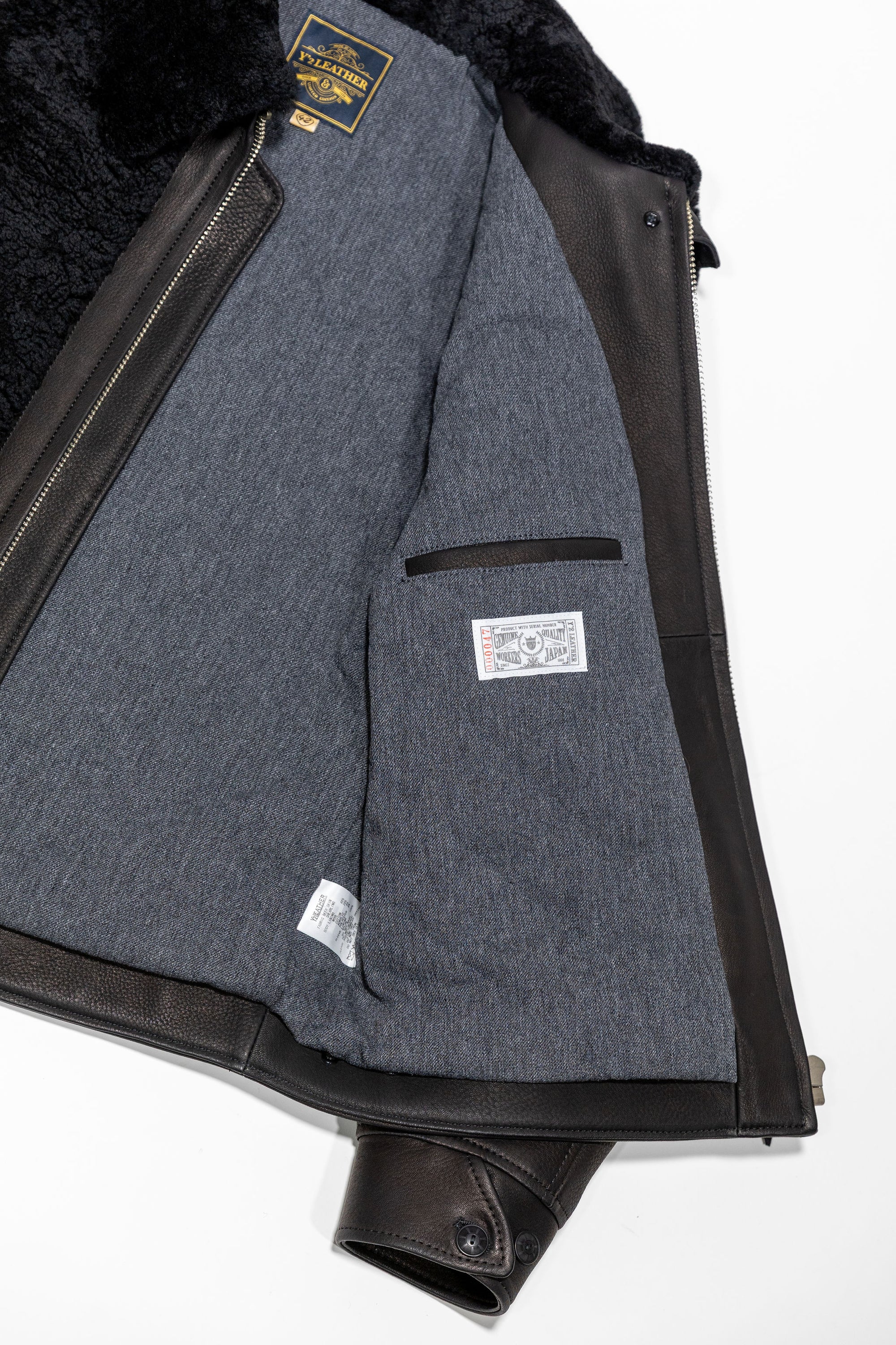 Y'2 Y2-10-SP 10th Anniversary Grizzly Jacket - Black Deerskin