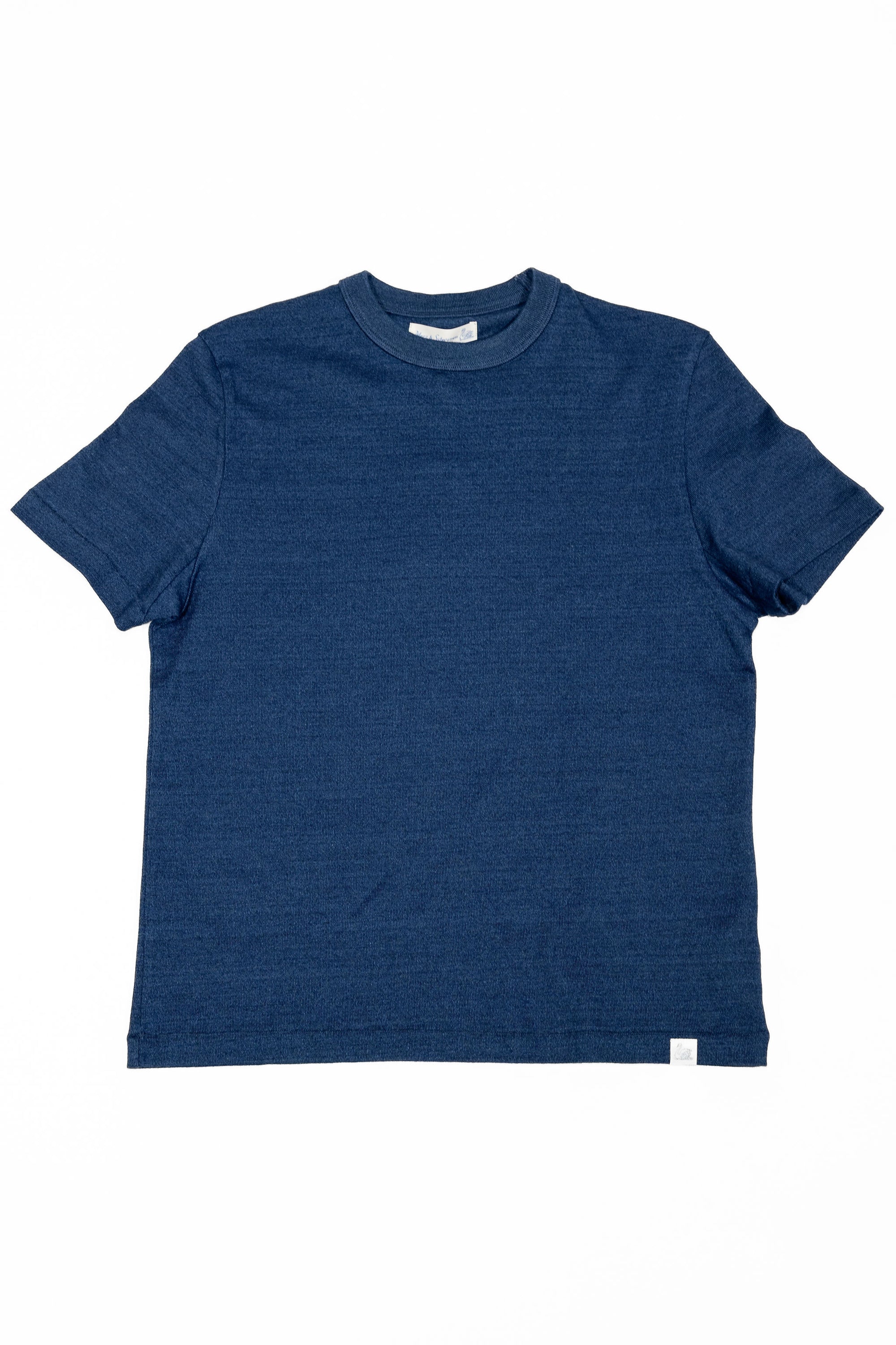 Merz b. Schwanen TEE03 Supple Authentic Jersey T-Shirt - Indigo