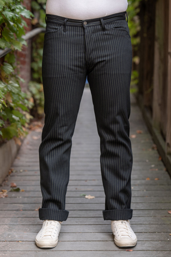 Indigofera Swearengen Pant - Viridescent Stripe - Franklin & Poe