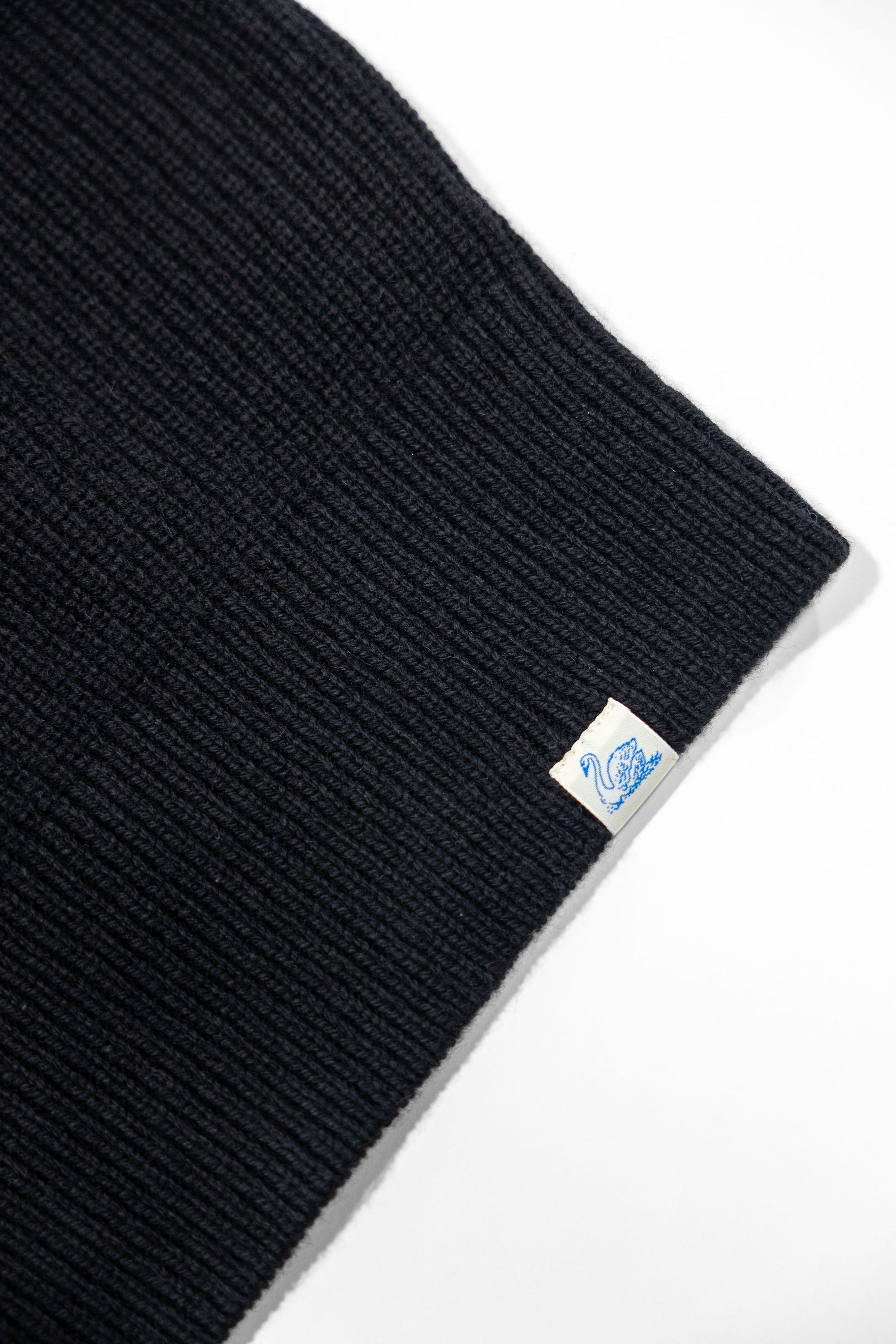 Merz b. Schwanen LOCC02 Sturdy Ribbed Merino-Wool Cashmere Sweater - Deep Black