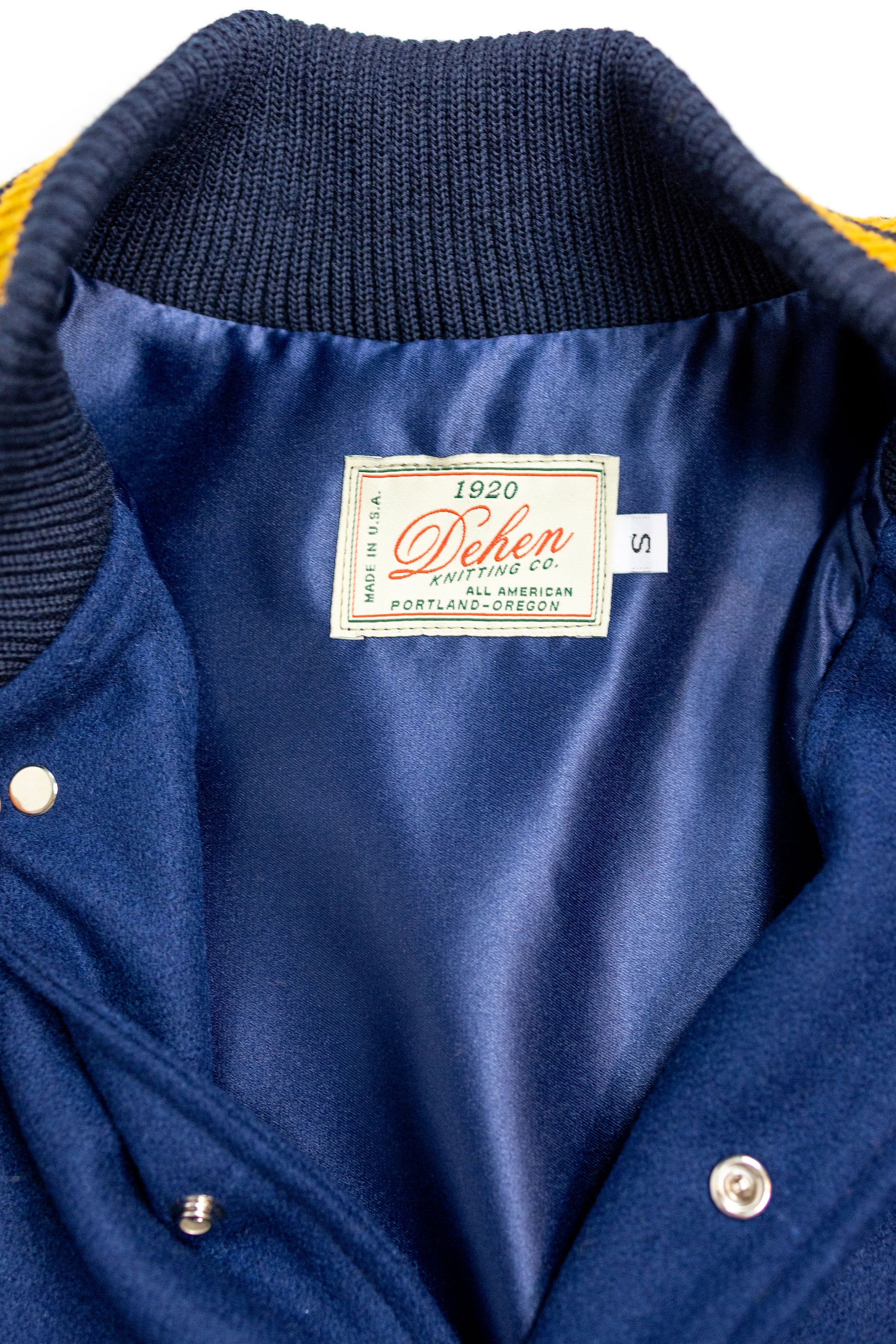 Dehen 1920 60's Club Jacket - Nittany Navy Melton Wool