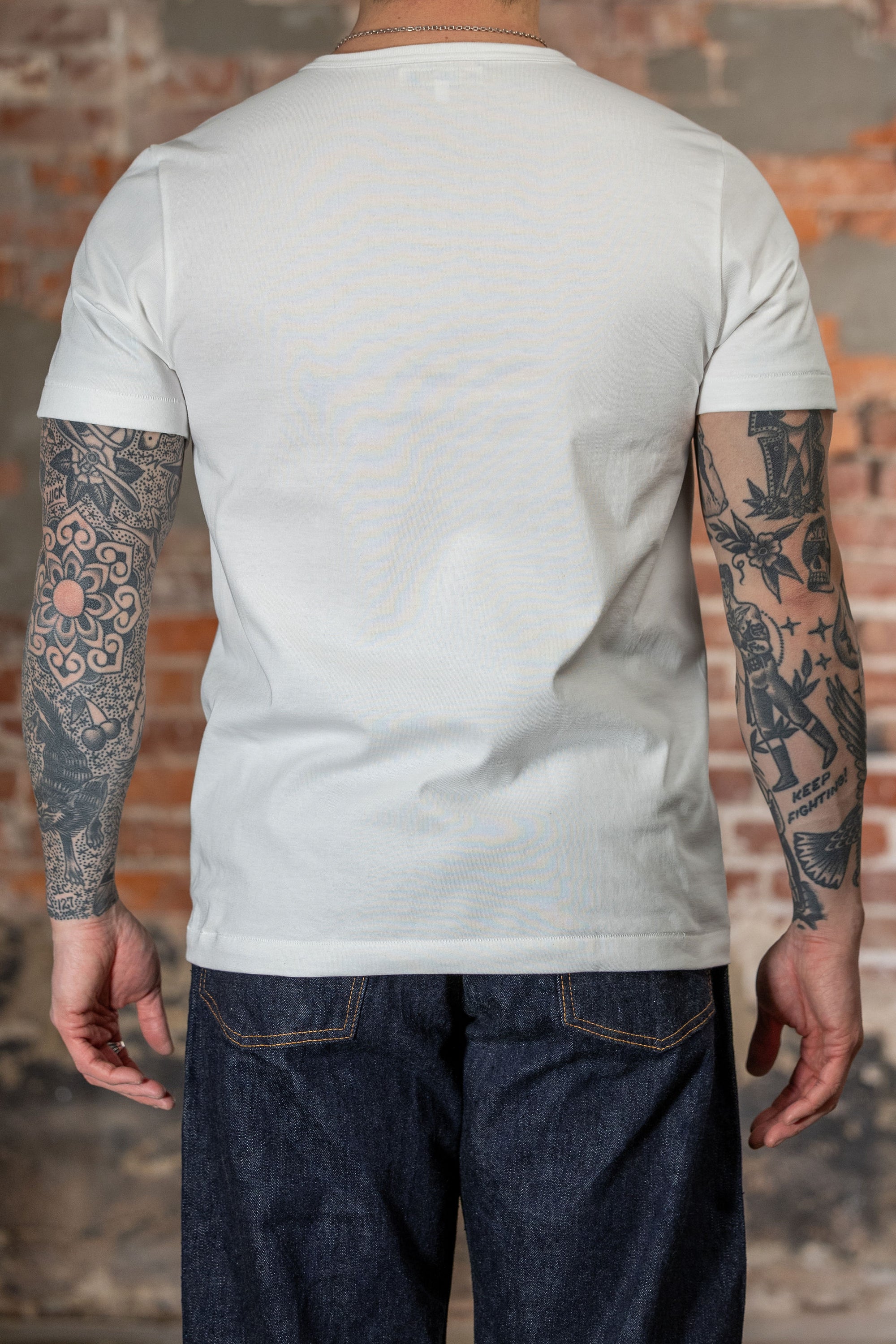 Merz b. Schwanen 2M15 Vintage Machine Refined Classic Fit T-Shirt - White