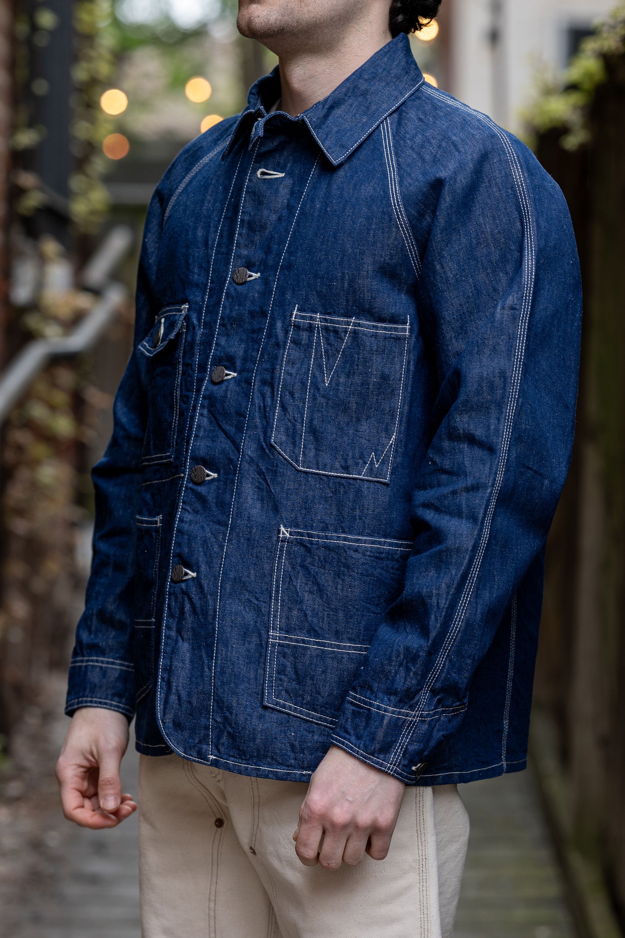Seuvas C/L Denim Raglan Coverall -  Indigo