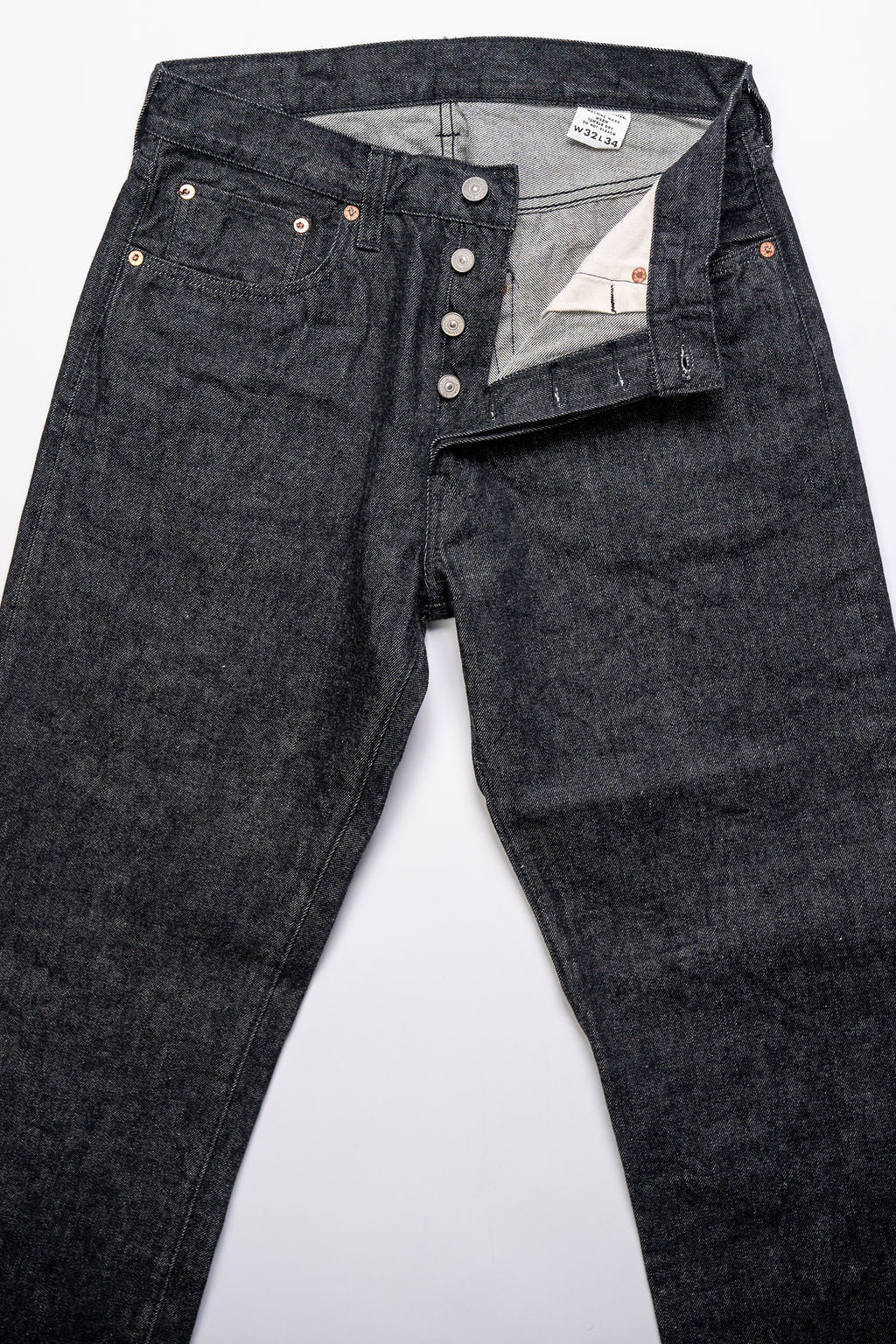 Sugar Cane Lot No. SC42460 1947 Straight Leg - 14.25oz Black Denim