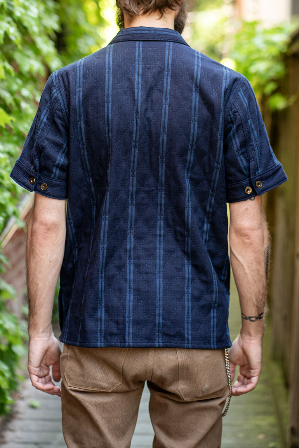 Indigofera Rivera - Indigo Sashiko Stripe