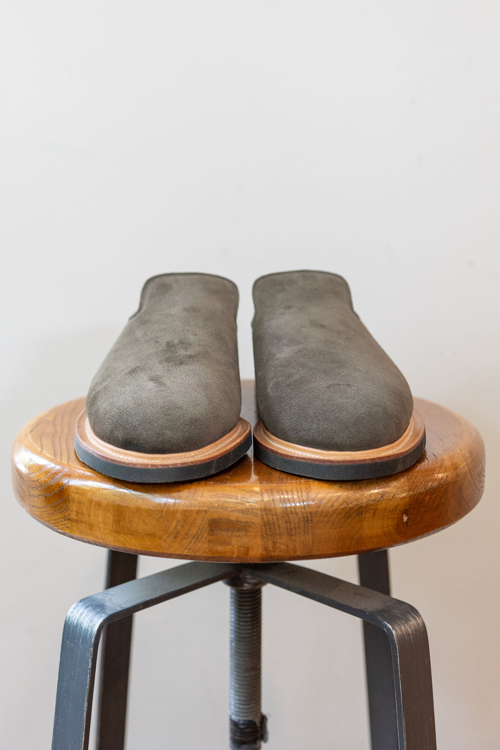 Viberg Slipper - Earth Janus Calf Suede