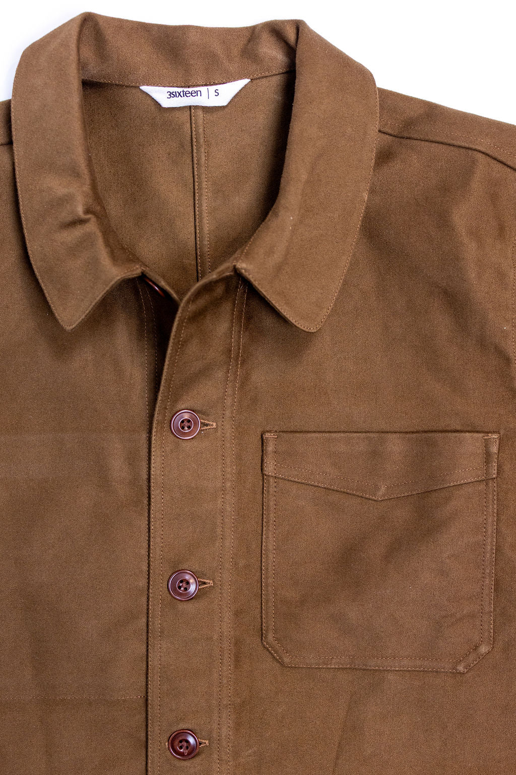 3sixteen French Work Jacket - Brown Moleskin