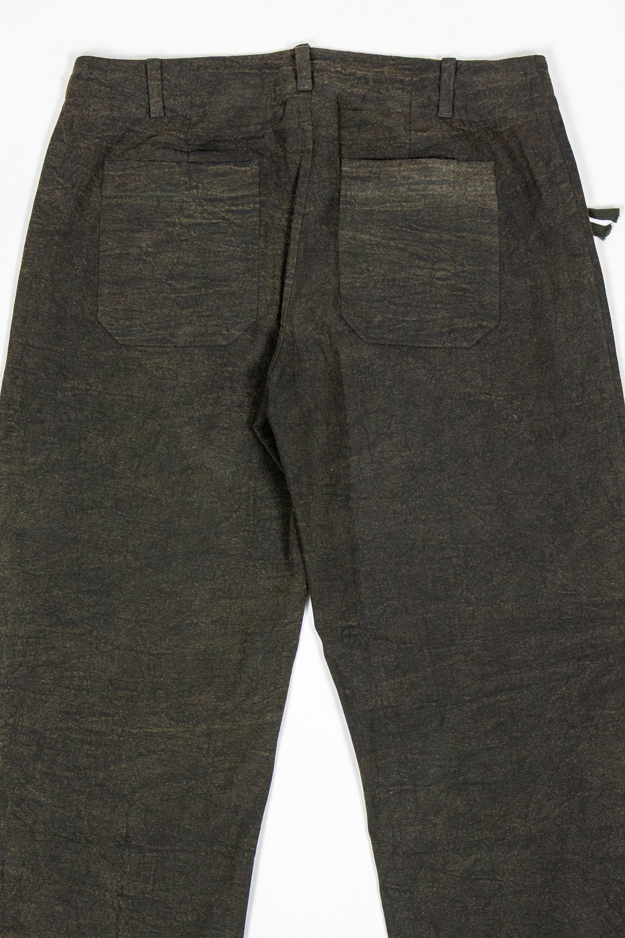 Indi + Ash Raka Pant - Iron Brown Crackle Millwoven Canvas