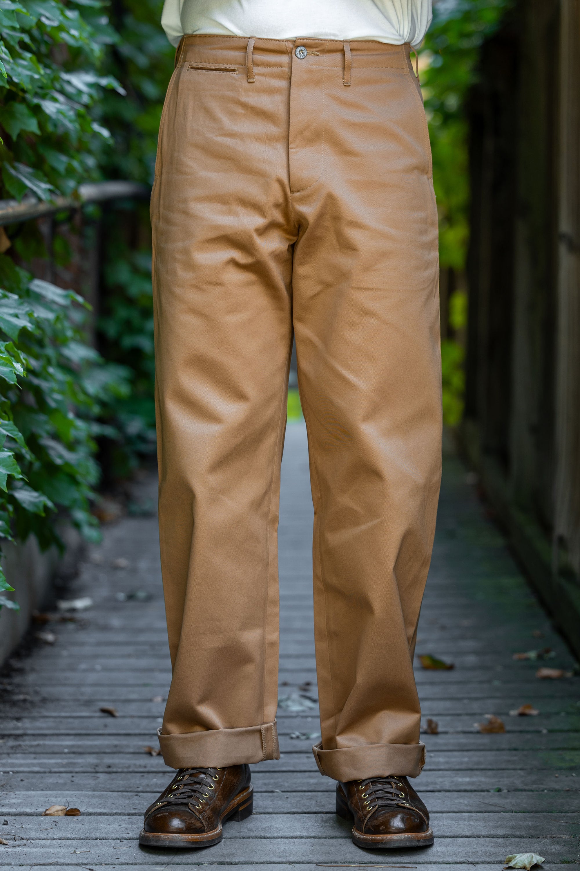 Buzz Rickson's M43035 Early Military Chinos 1945 Model (One Wash) - Camel