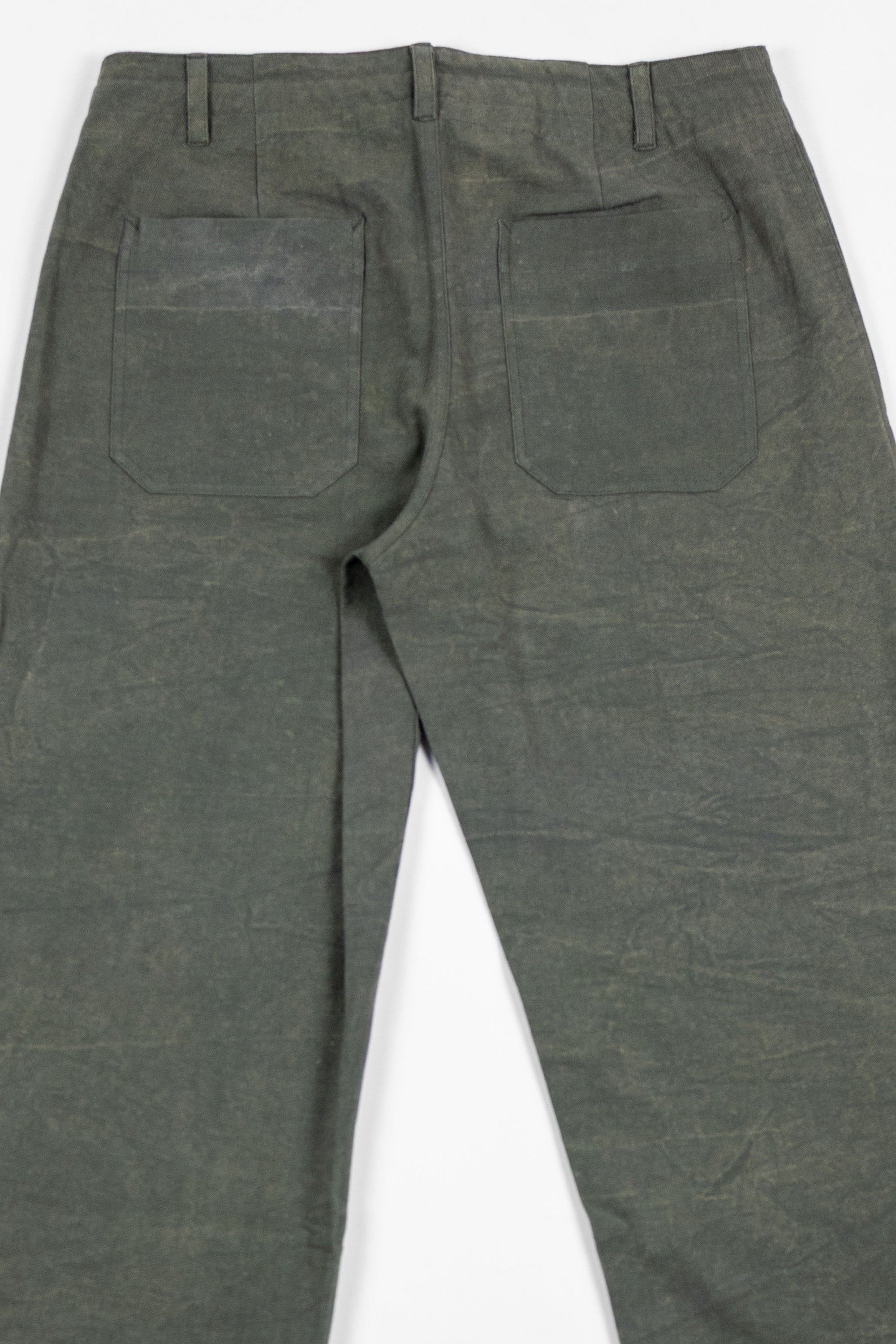 Indi + Ash Raka Pant - Forest Green Crackle Millwoven Canvas