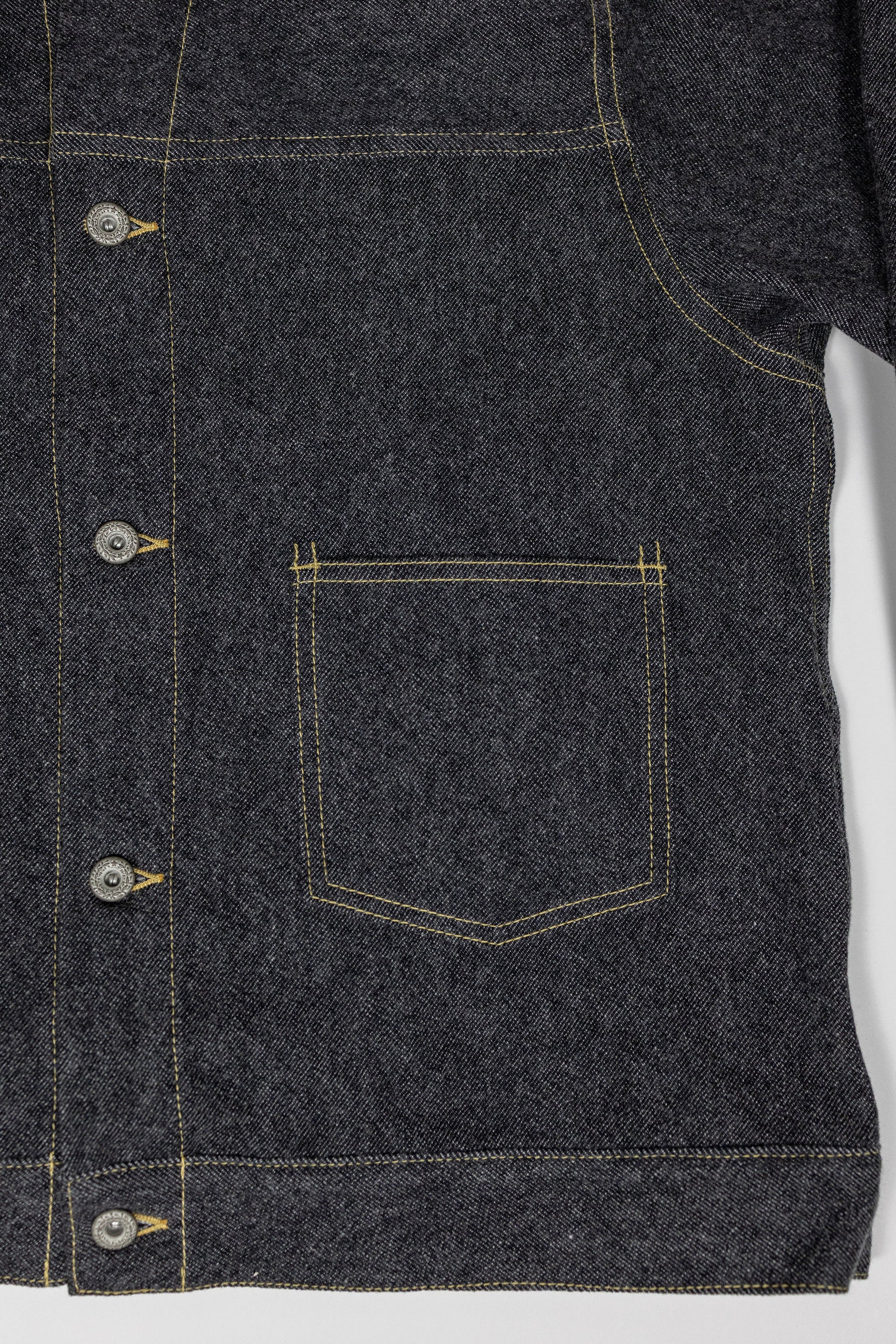 Seuvas C/W Denim Trucker Jacket - Black