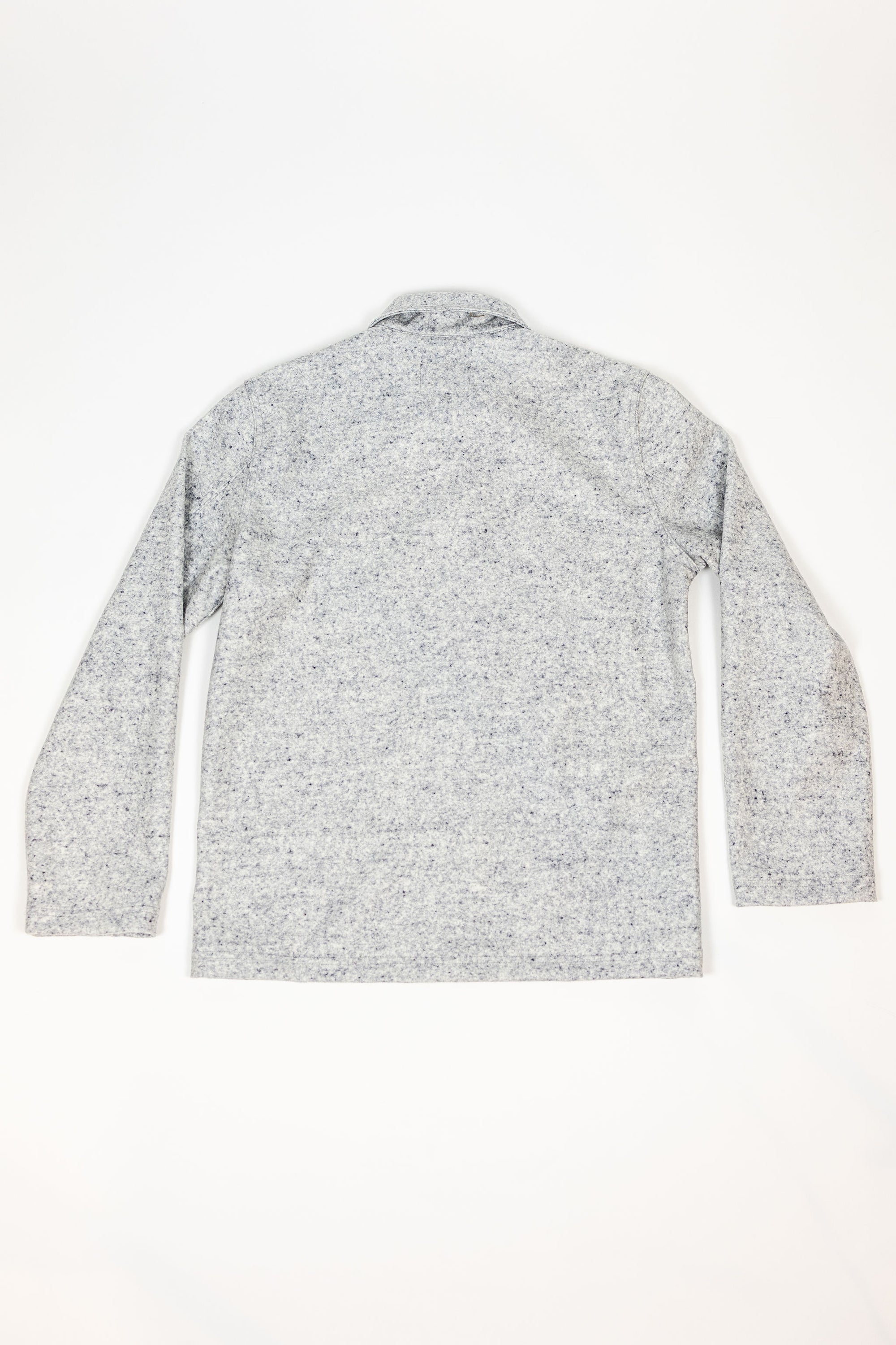 Dehen 1920 Chore Coat - Natural & Navy Heather Wool