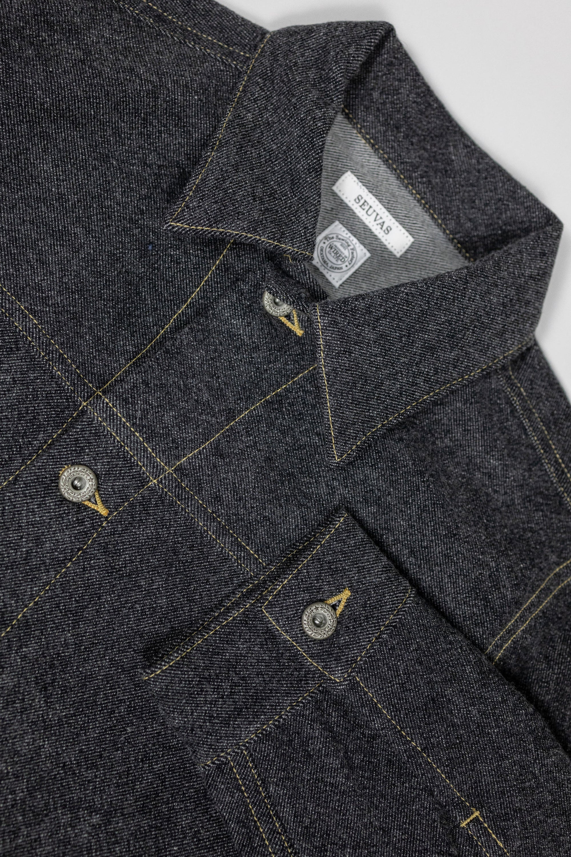 Seuvas C/W Denim Trucker Jacket - Black