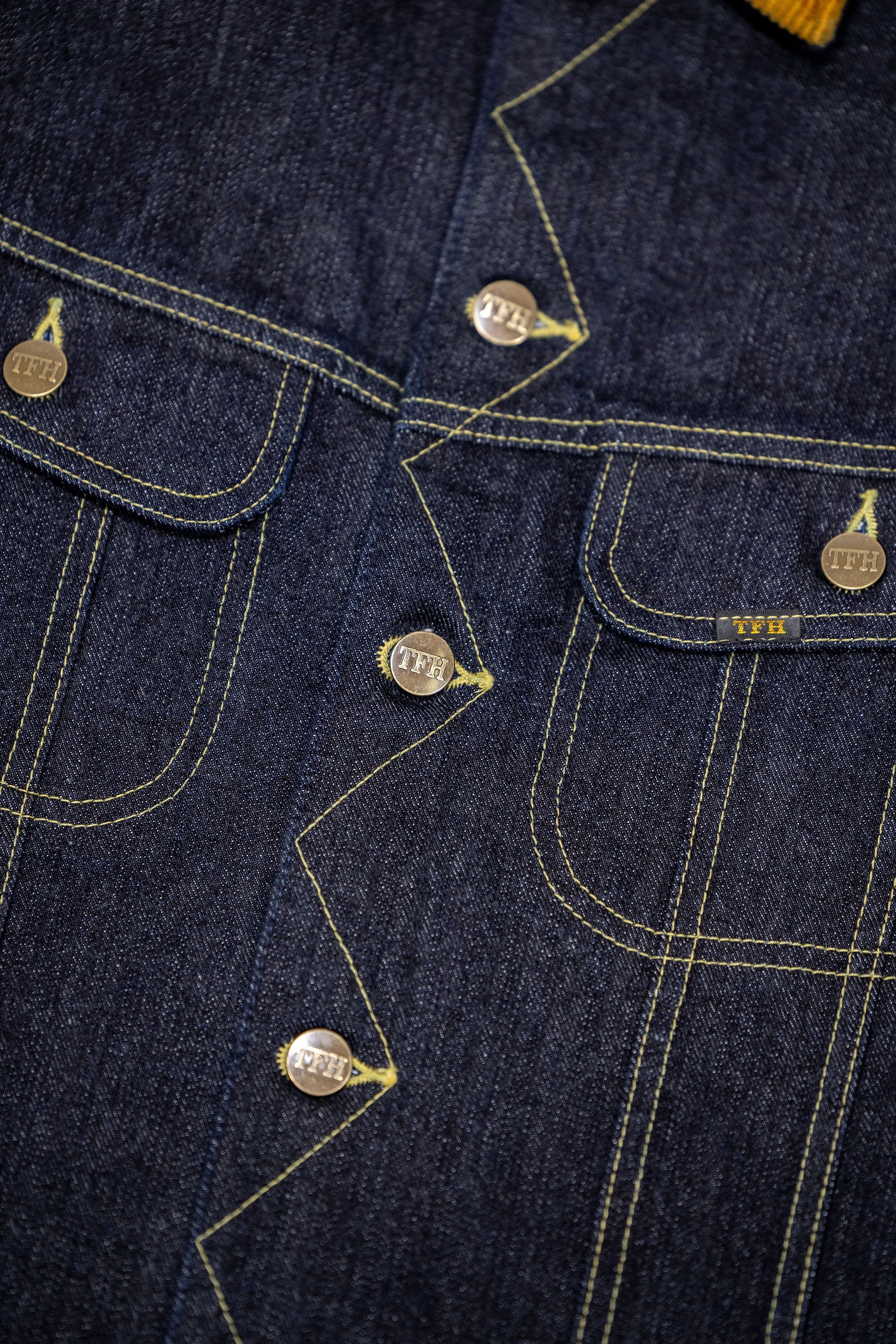 The Flat Head FN-OJ-D102J 14.5oz Blanket Lined Denim Jacket