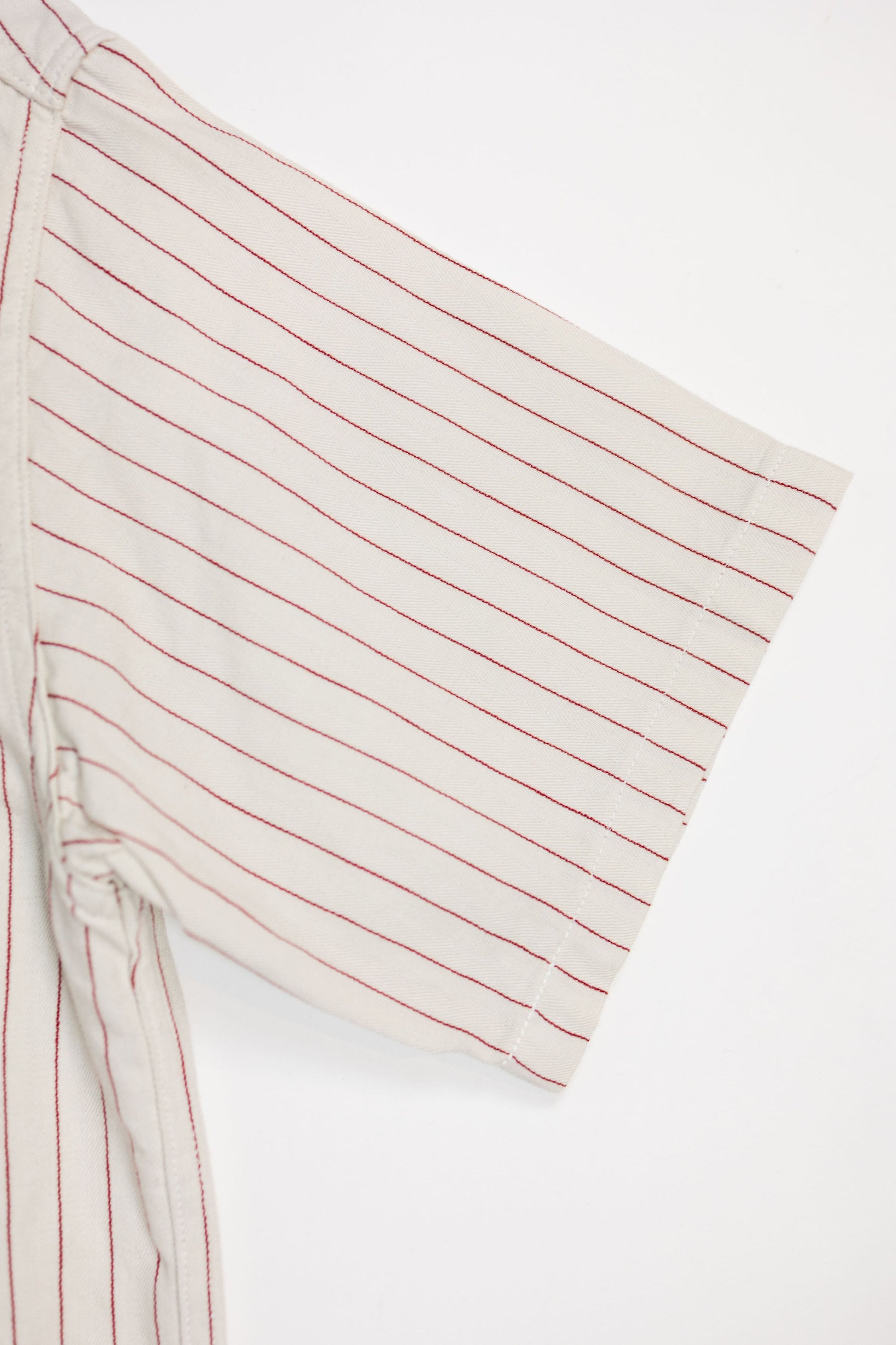 Sugar Cane Coke Stripe Work Shirt - Off White