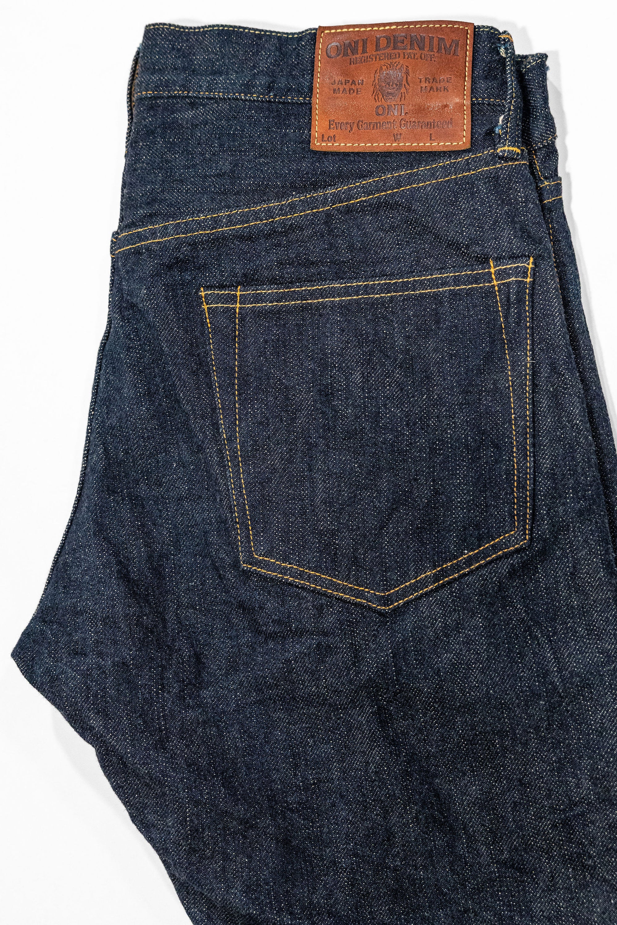 Oni Denim 622-GC15 - 15oz Relaxed Tapered Green Cast Denim