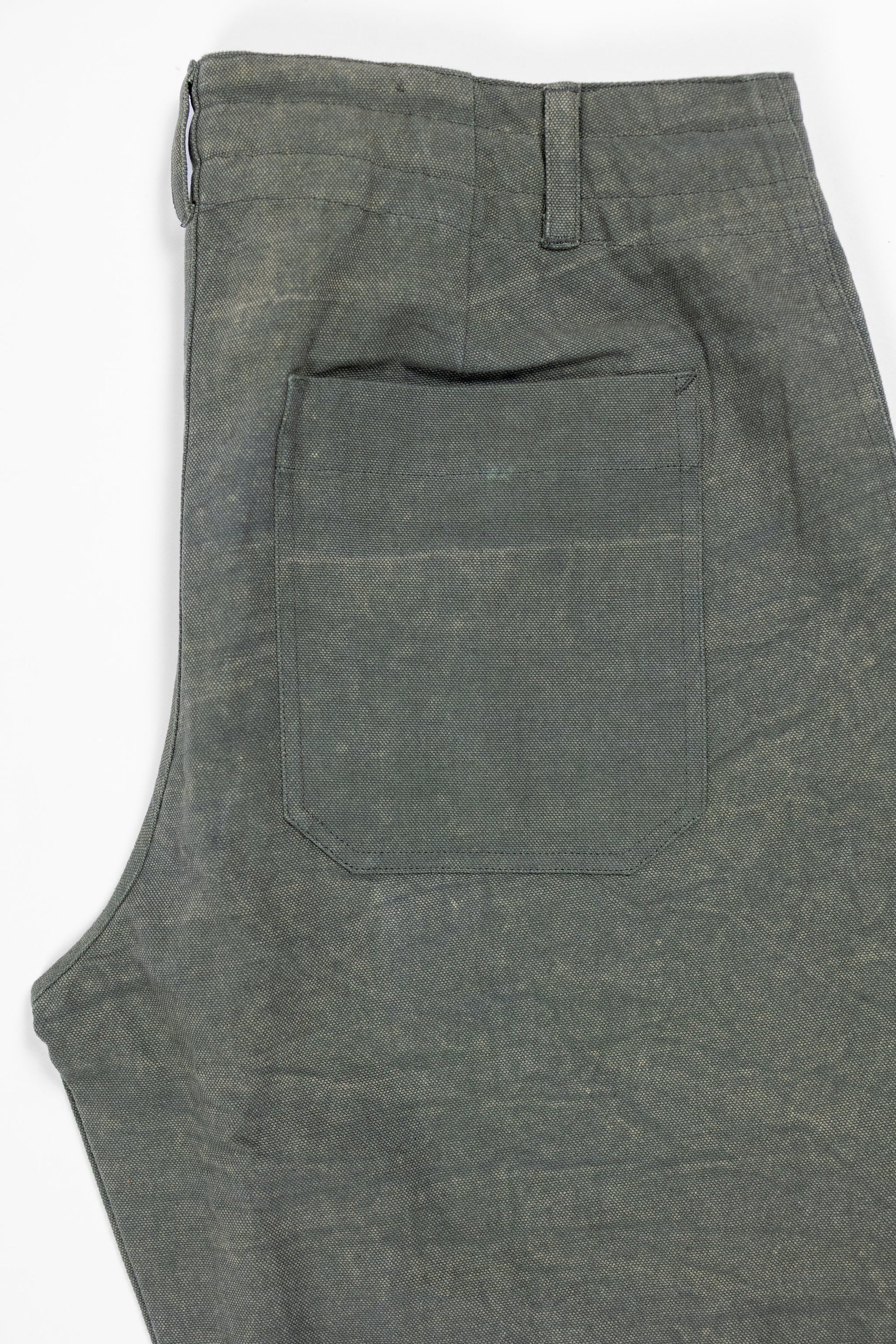 Indi + Ash Raka Pant - Forest Green Crackle Millwoven Canvas