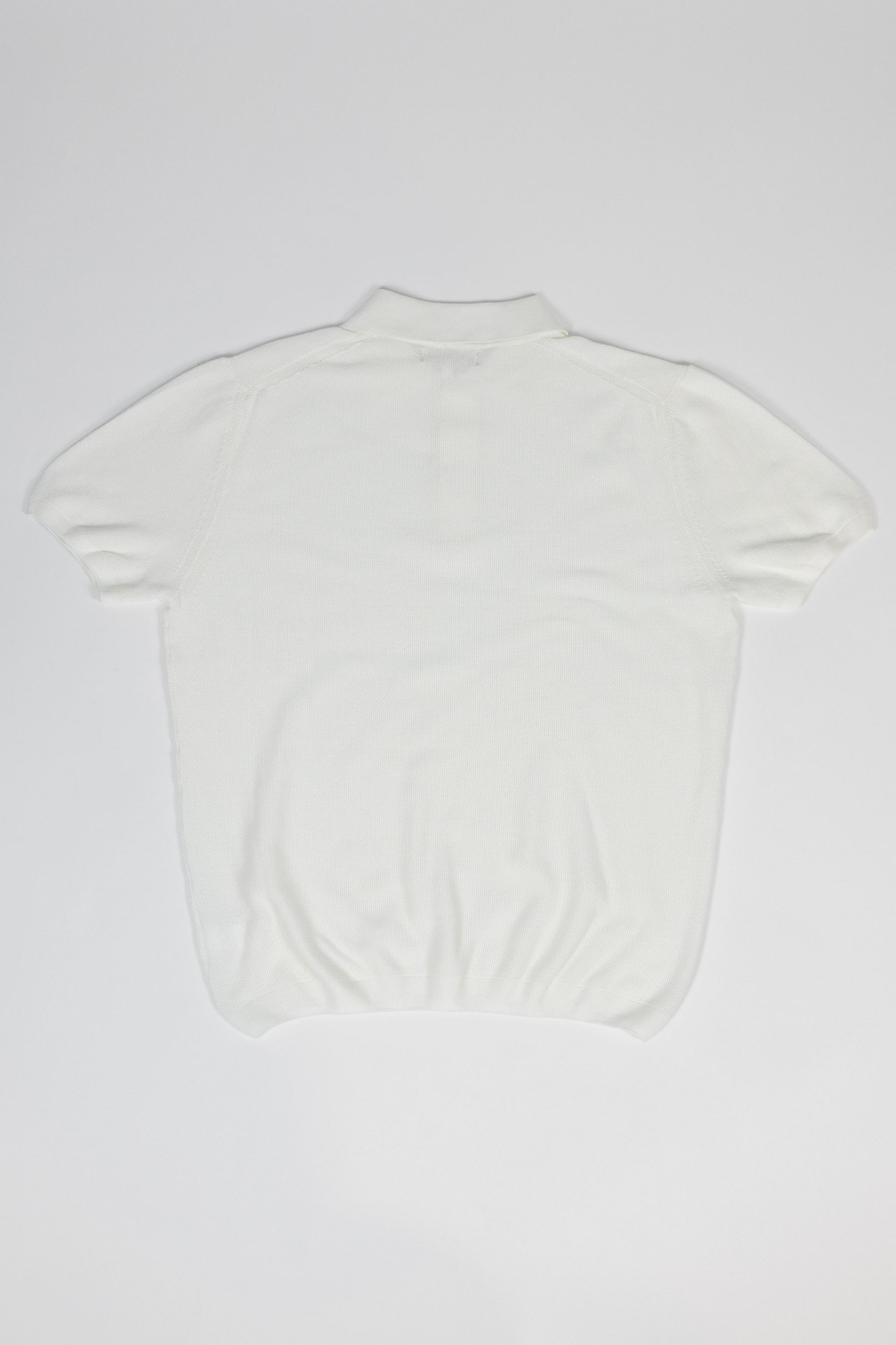 Merz b. Schwanen KPLP02 Knitted Polo - White