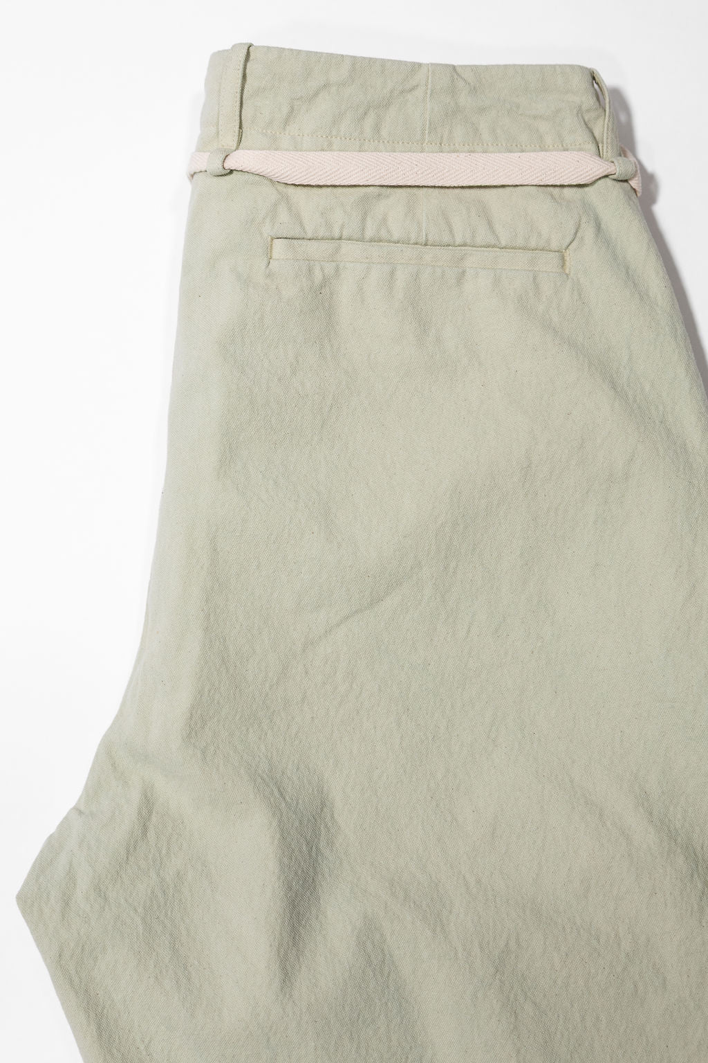 Seuvas Canvas Tapered 2-Tuck Pants (Regular) - Matcha