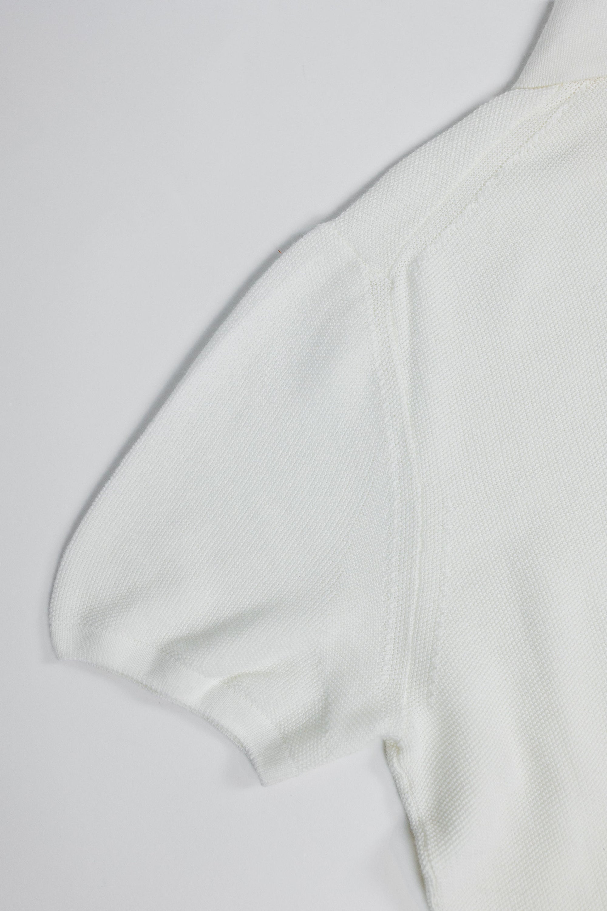 Merz b. Schwanen KPLP02 Knitted Polo - White