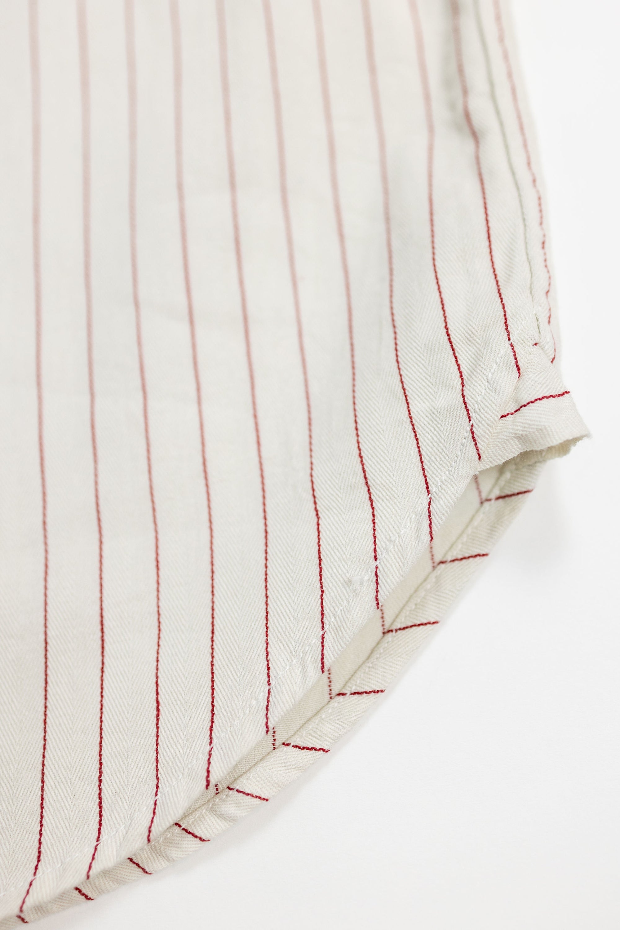 Sugar Cane Coke Stripe Work Shirt - Off White