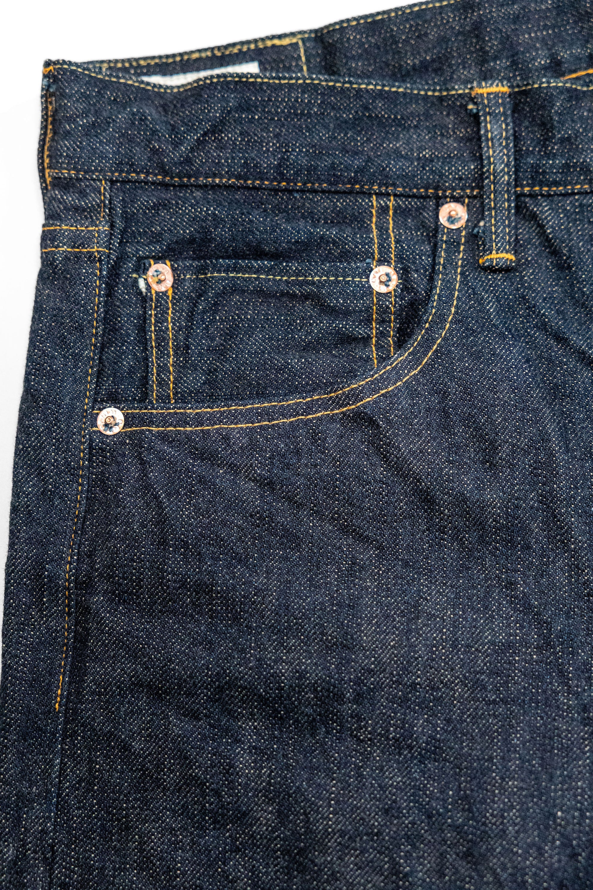 Oni Denim 622-GC15 - 15oz Relaxed Tapered Green Cast Denim