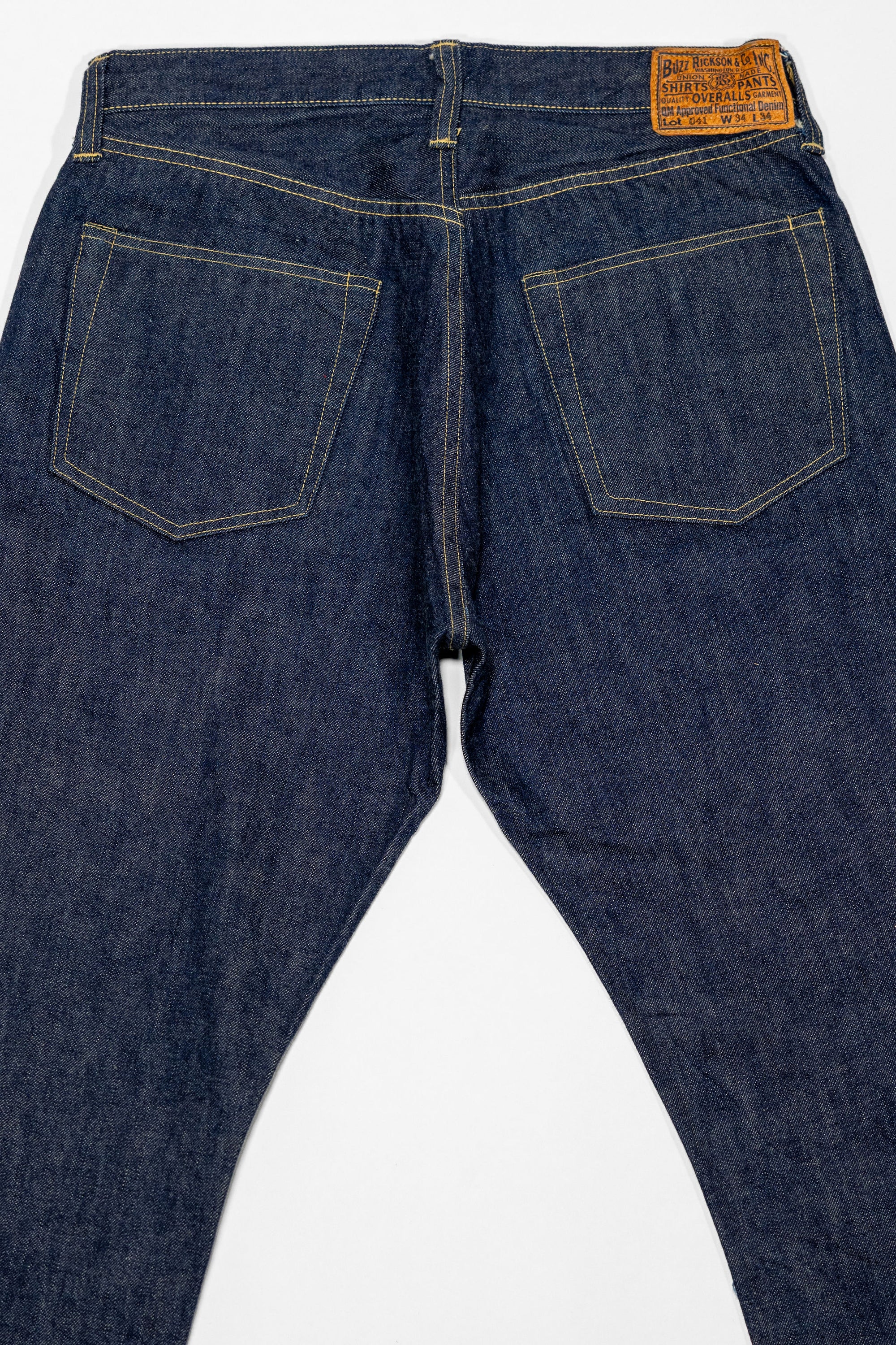 Buzz Rickson's BR43041 World War II Waist Overalls - Indigo One Washed