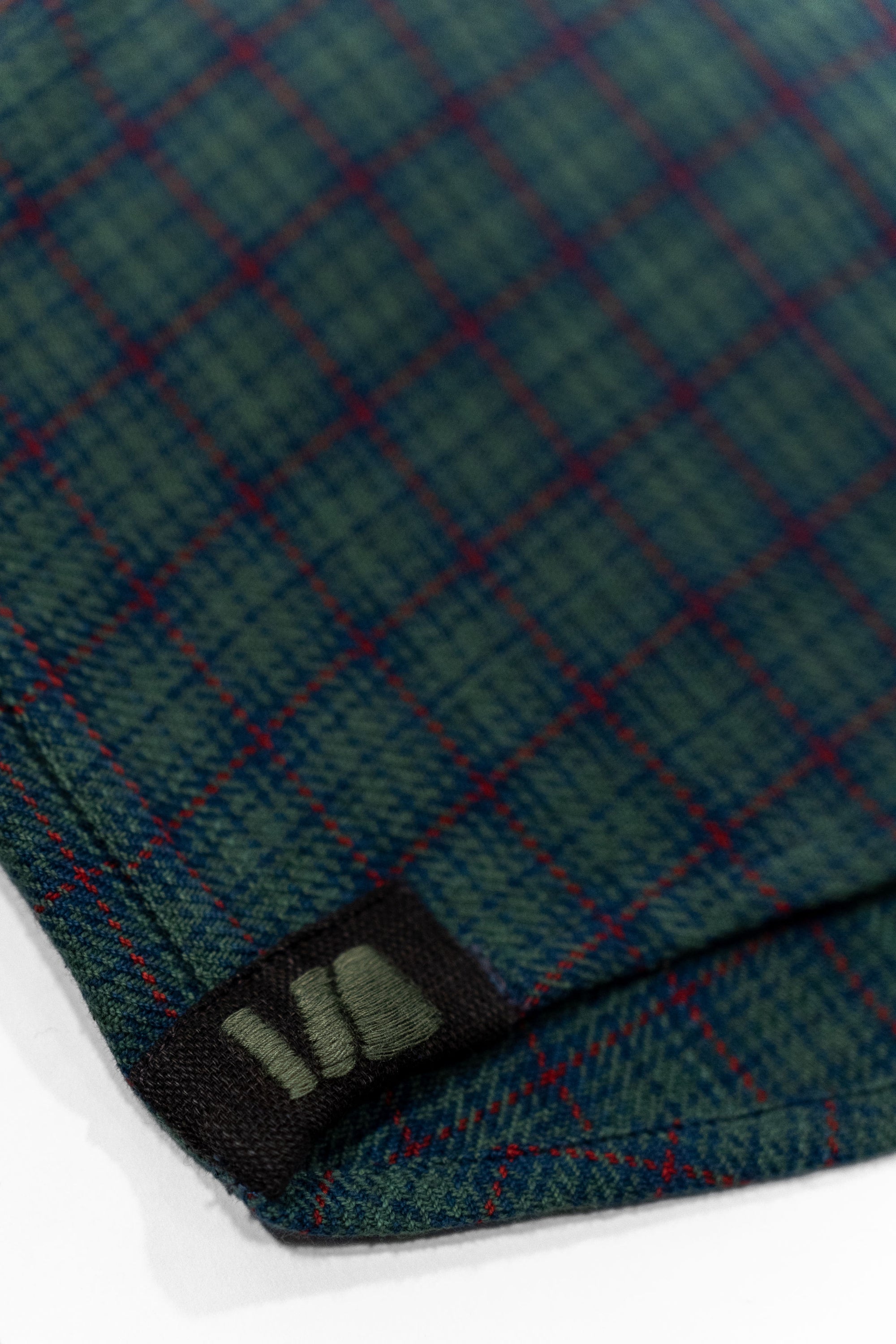 Indi + Ash Rios Workshirt - Grass / Indigo / Madder Handwoven Mini Check