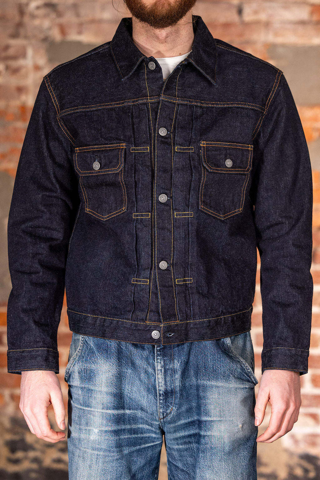 The Flat Head FN-OJ-D002 14.5oz Denim Jacket - 50s Type II