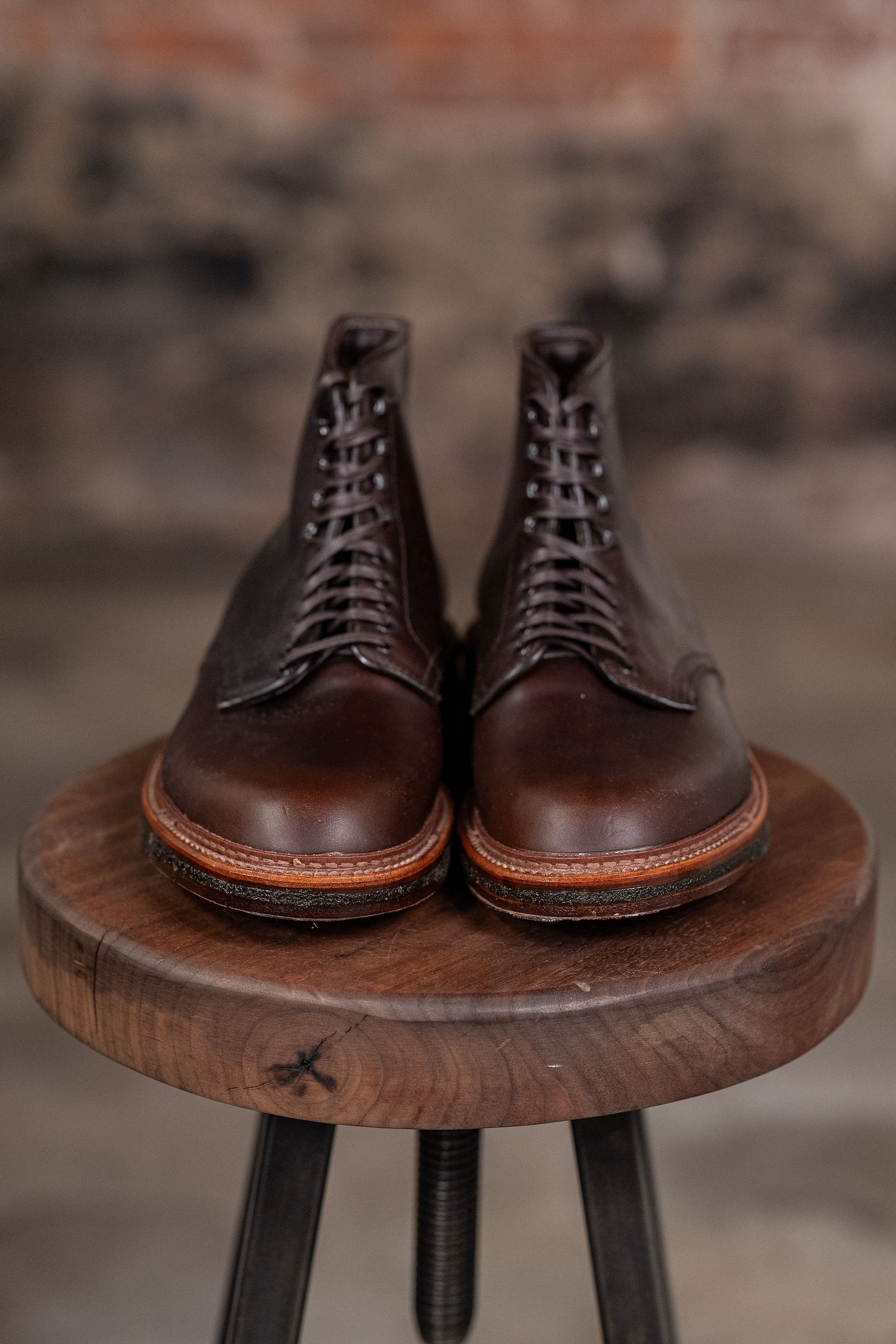 Alden 86062H Plain Toe Boot - Brown Chromexcel