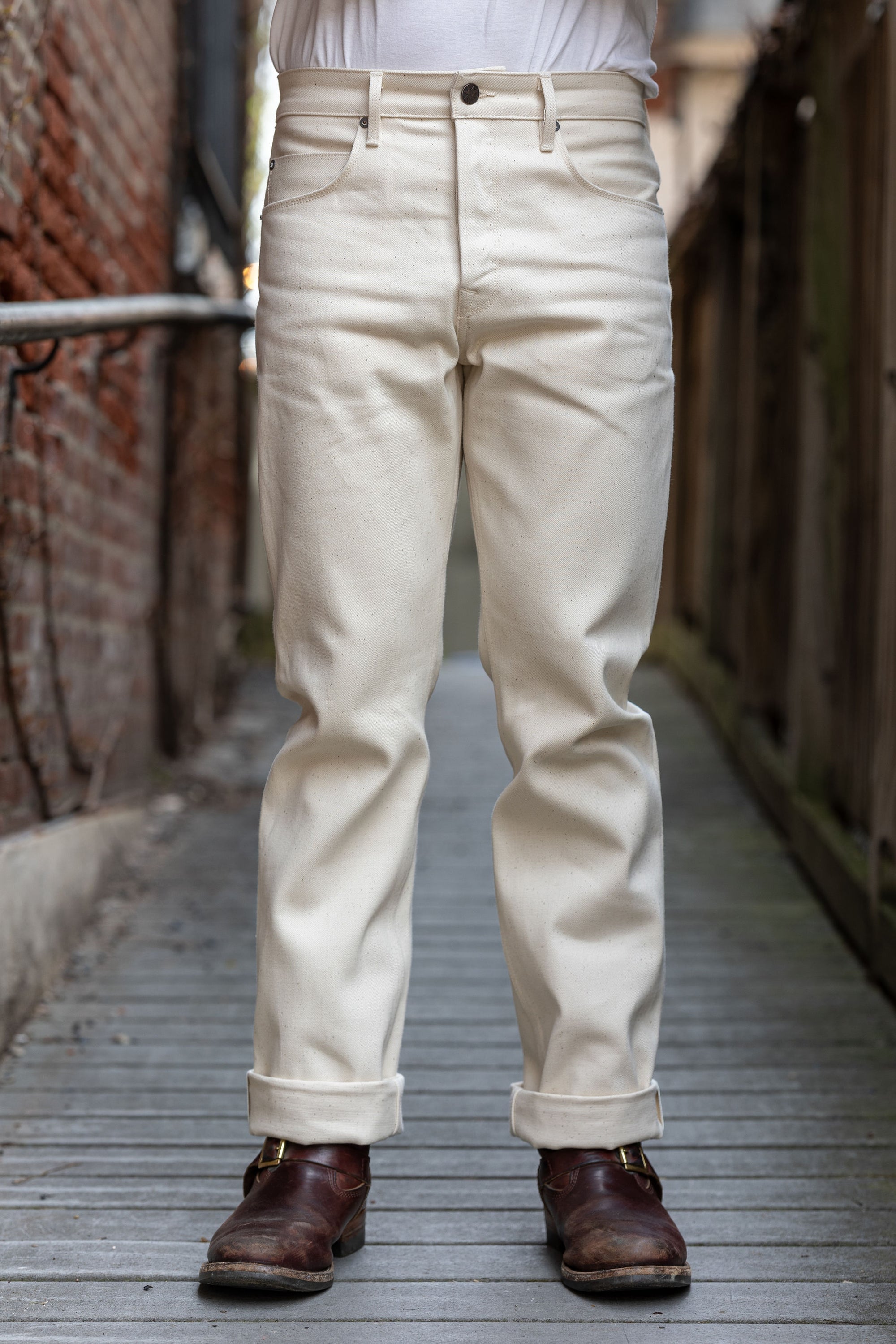 Freenote Cloth Belford - 14oz Ecru Denim