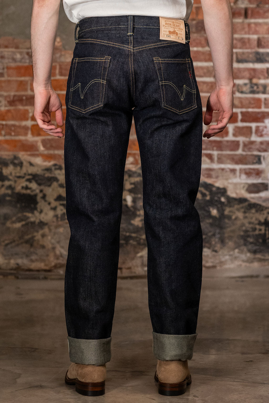 Iron Heart IH-634S 21oz Selvedge Denim Straight Cut Jeans - Indigo
