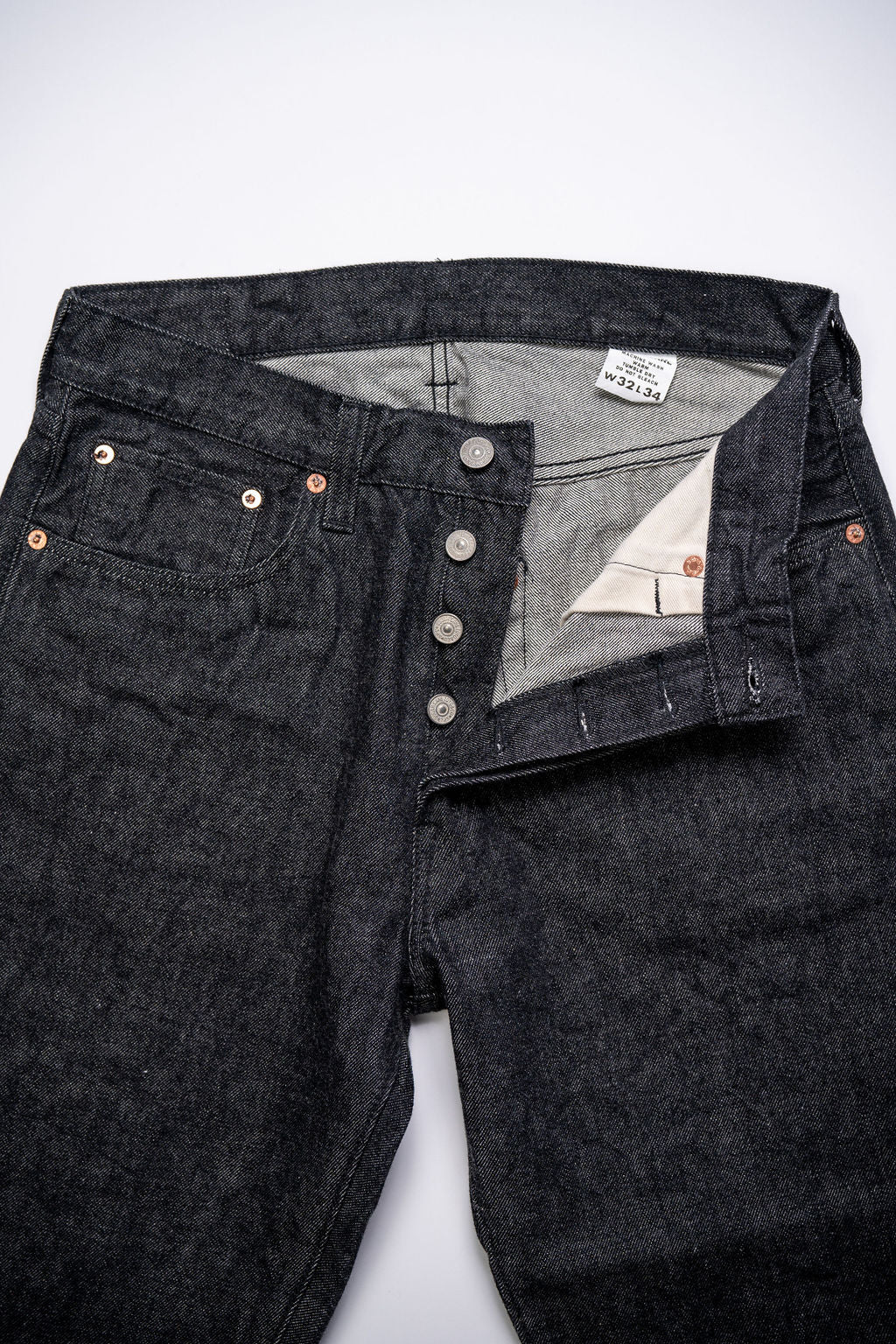 Sugar Cane Lot No. SC42460 1947 Straight Leg - 14.25oz Black Denim