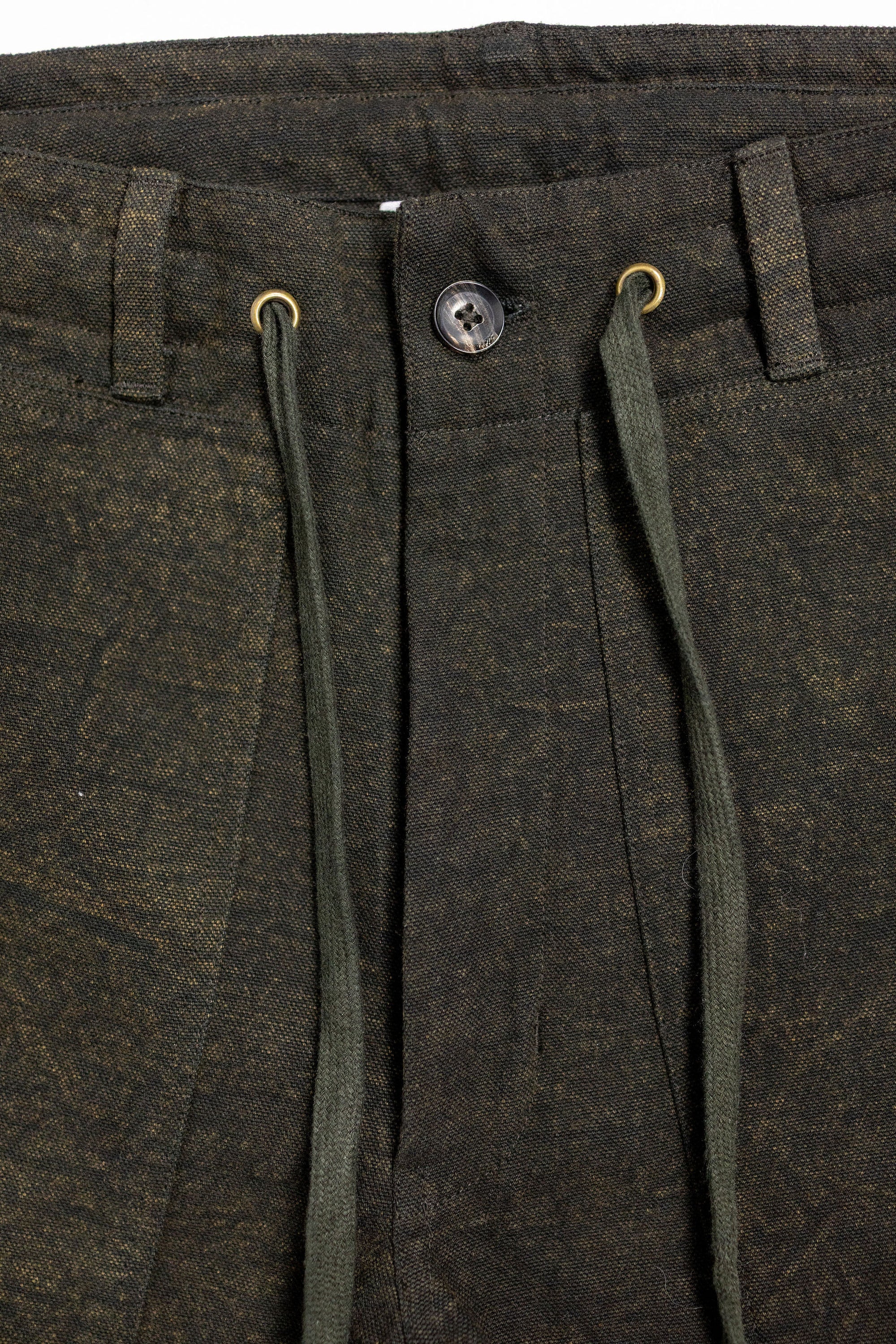 Indi + Ash Raka Pant - Iron Brown Crackle Millwoven Canvas