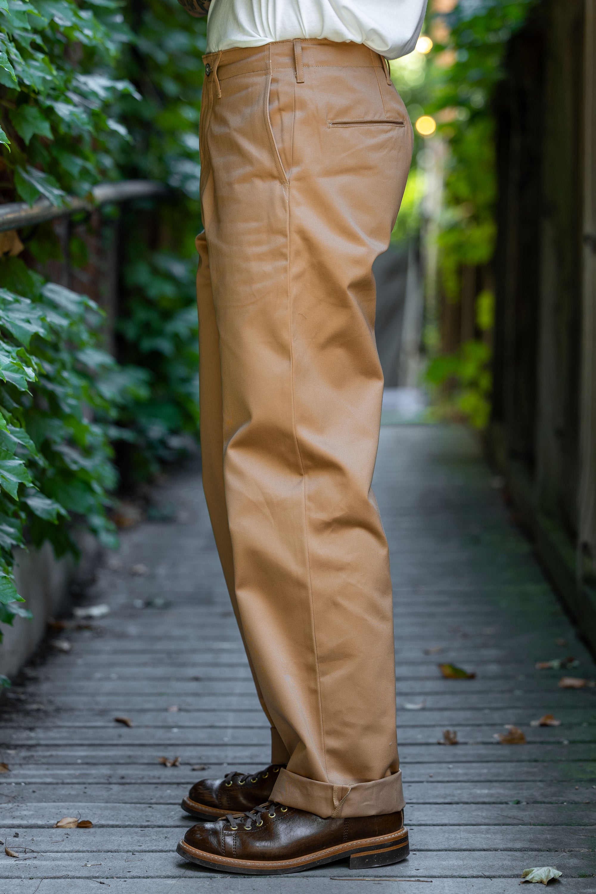 Buzz Rickson's M43035 Early Military Chinos 1945 Model (One Wash) - Camel