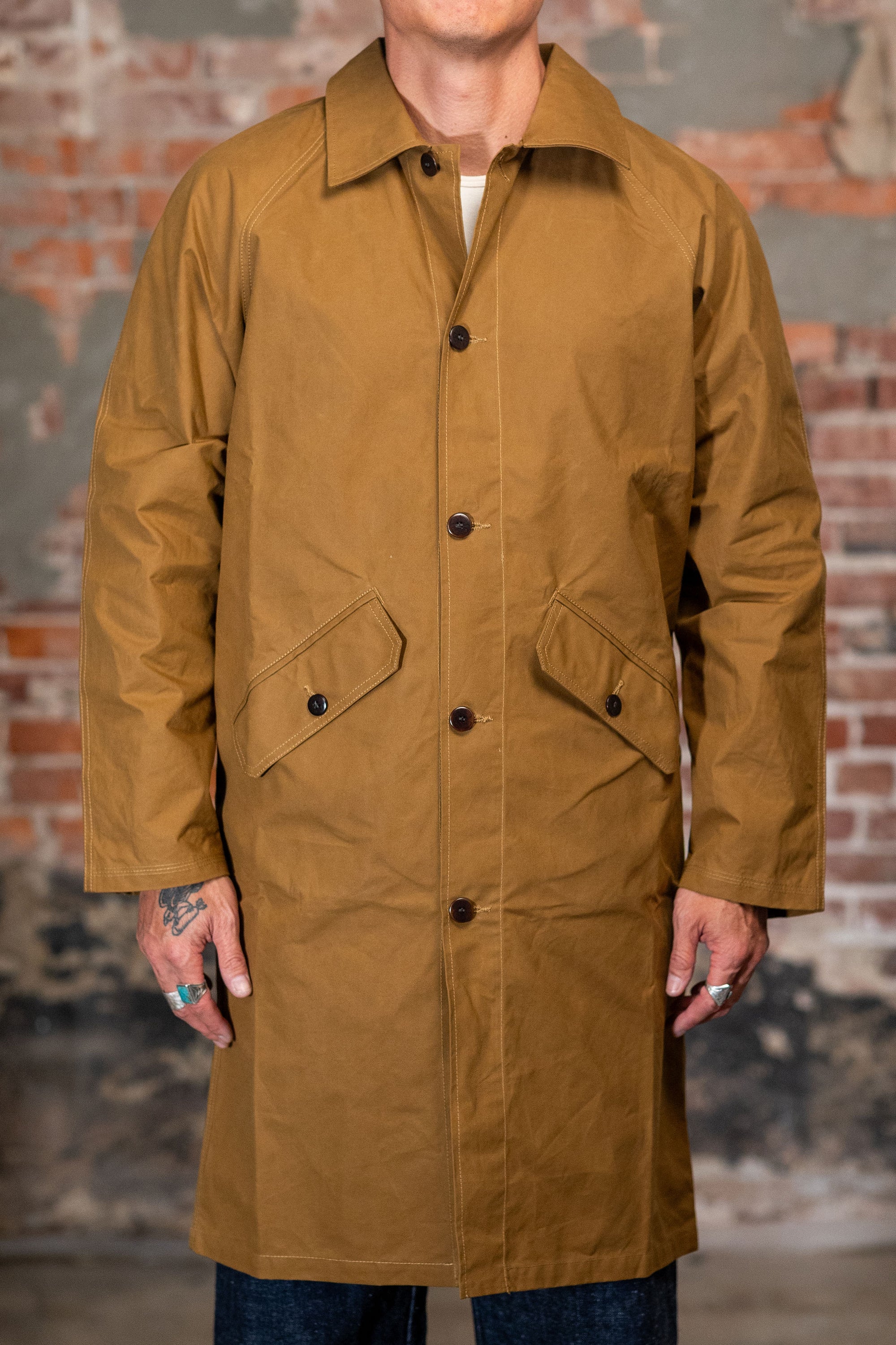 Heimat Textil Journey Coat Long - Desert Dry Wax