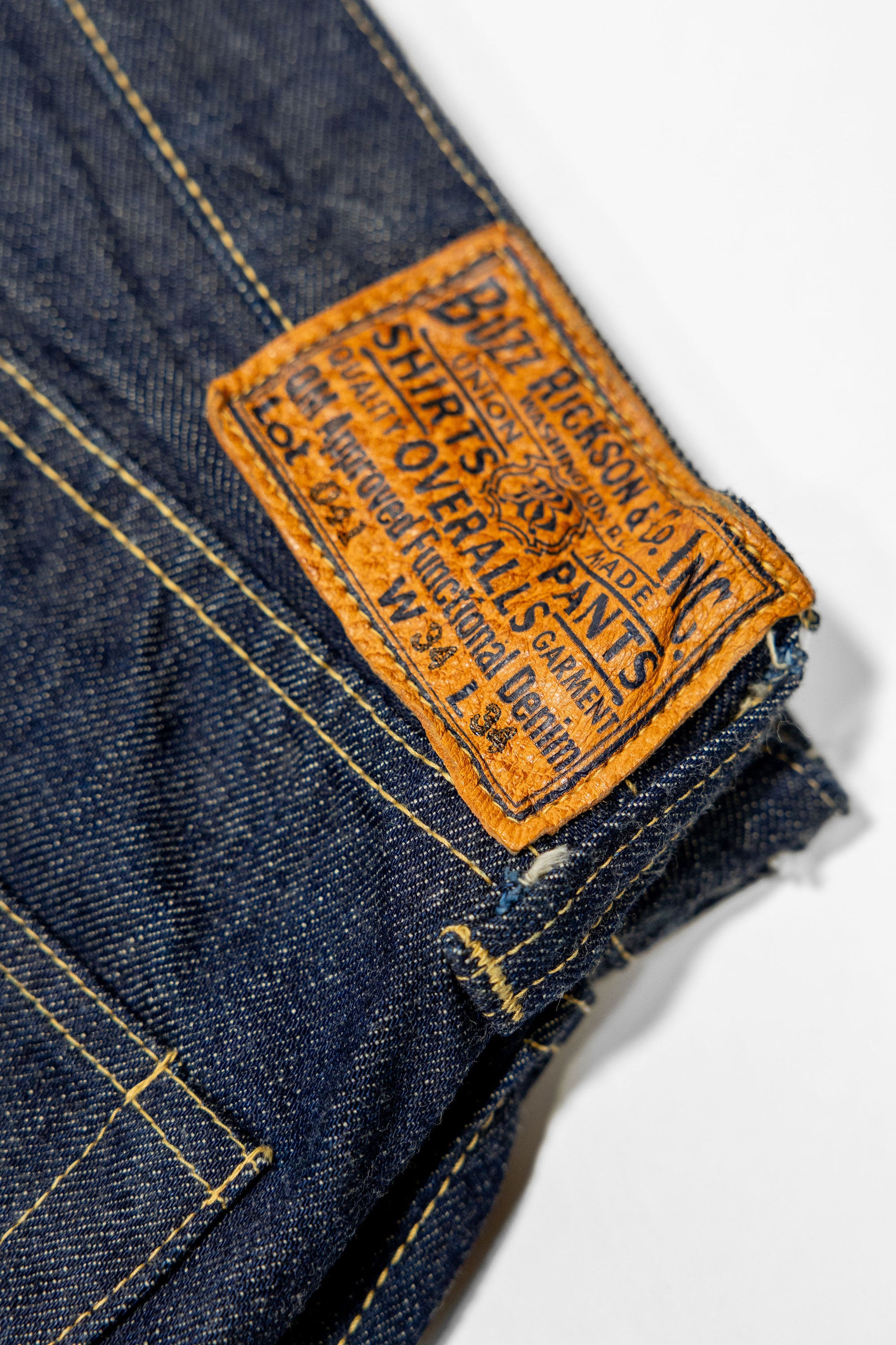 Buzz Rickson's BR43041 World War II Waist Overalls - Indigo One Washed