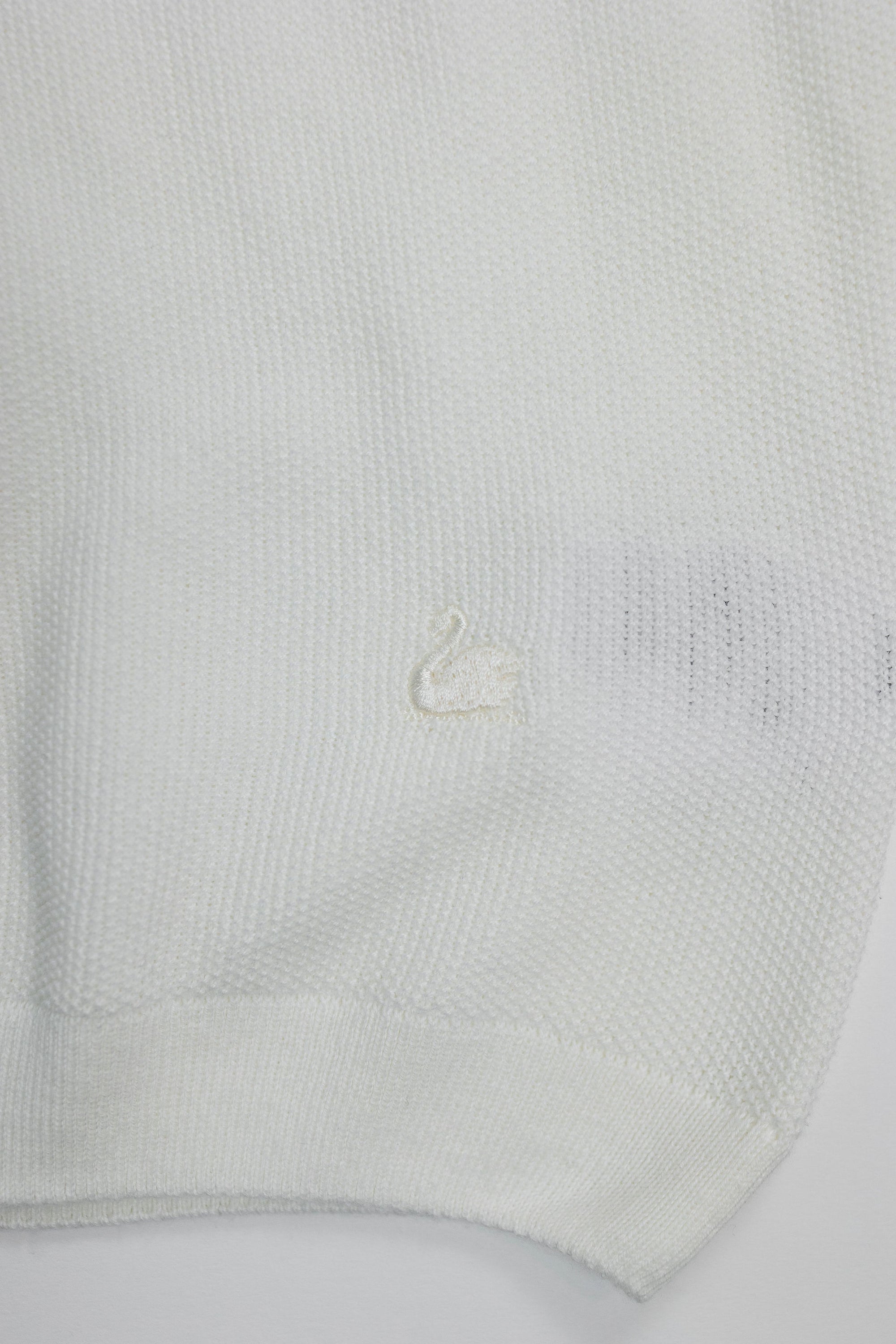 Merz b. Schwanen KPLP02 Knitted Polo - White
