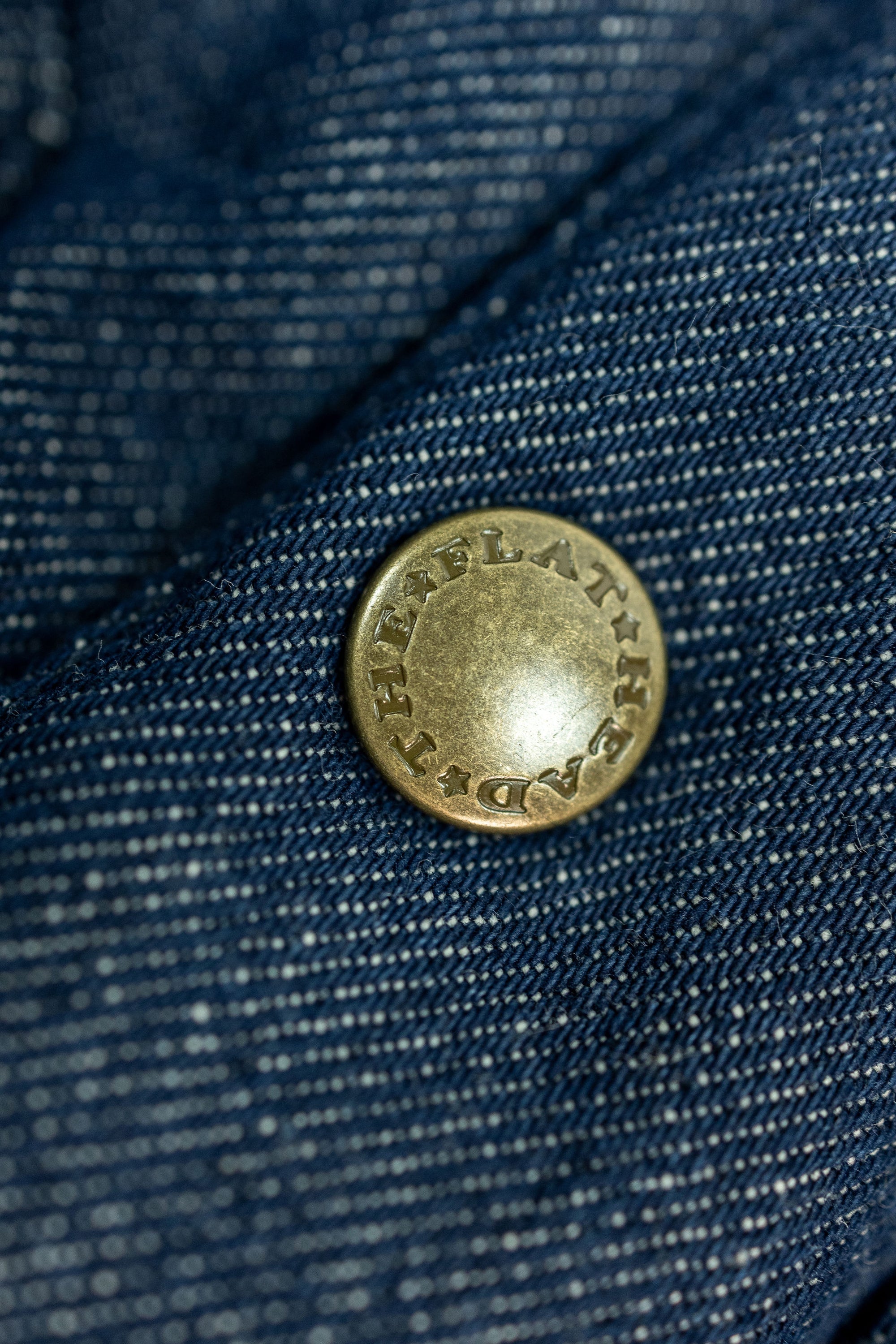 The Flat Head FN-OJ-DPV001 12.5oz Denim Puffer Vest