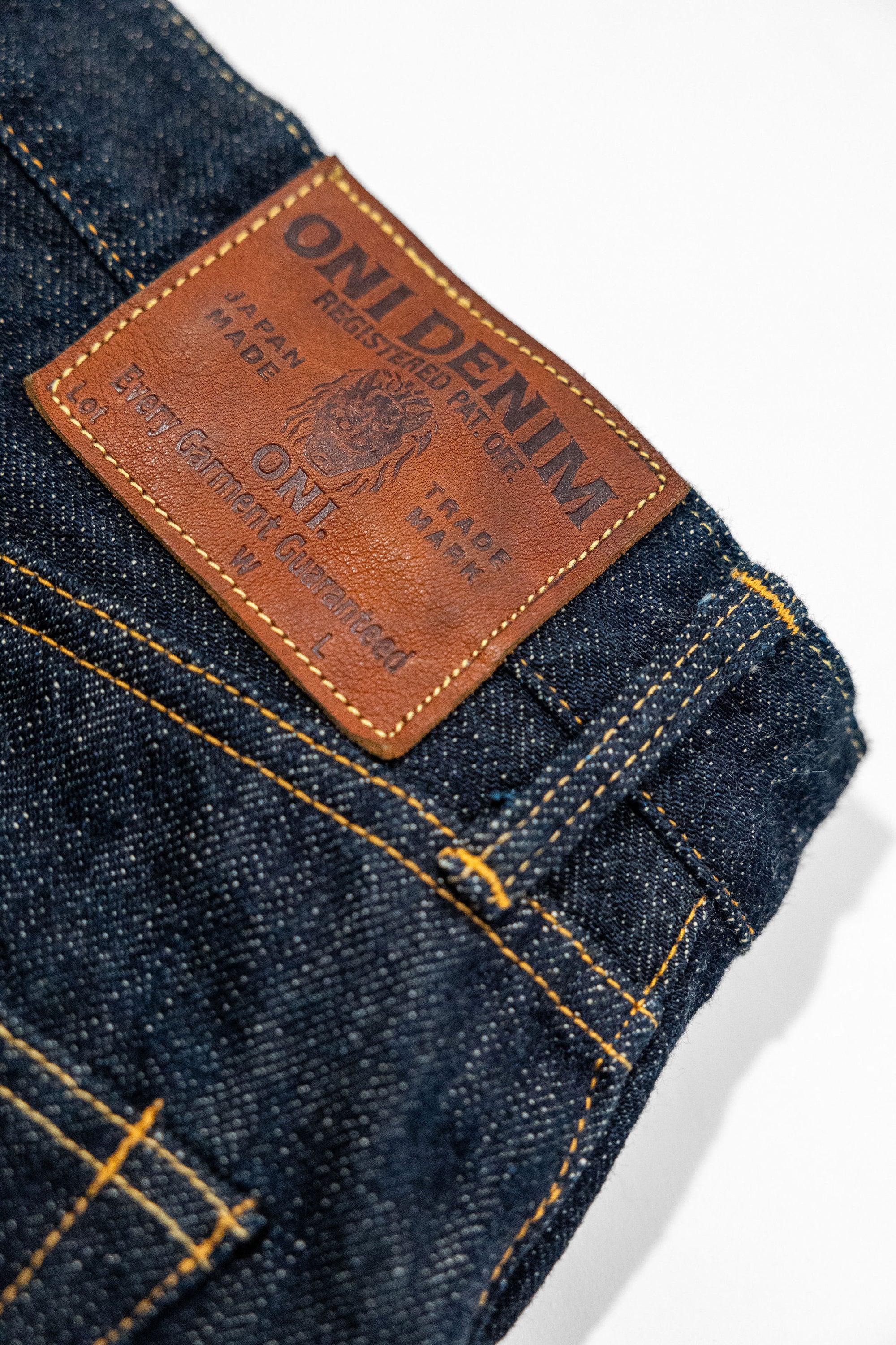 Oni Denim 288-GC15 - 15oz Regular Straight Green Cast Denim