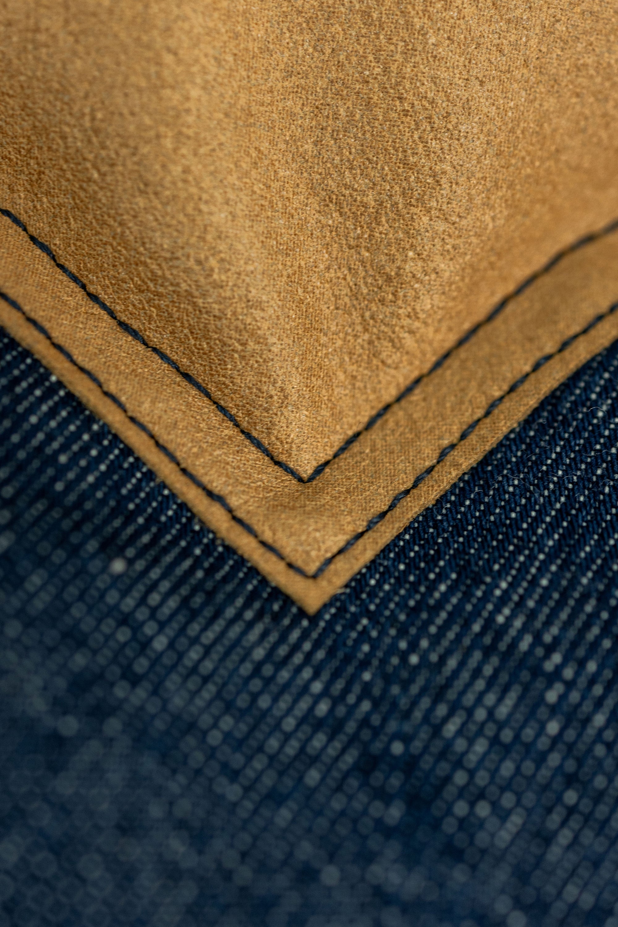 The Flat Head FN-OJ-DPV001 12.5oz Denim Puffer Vest