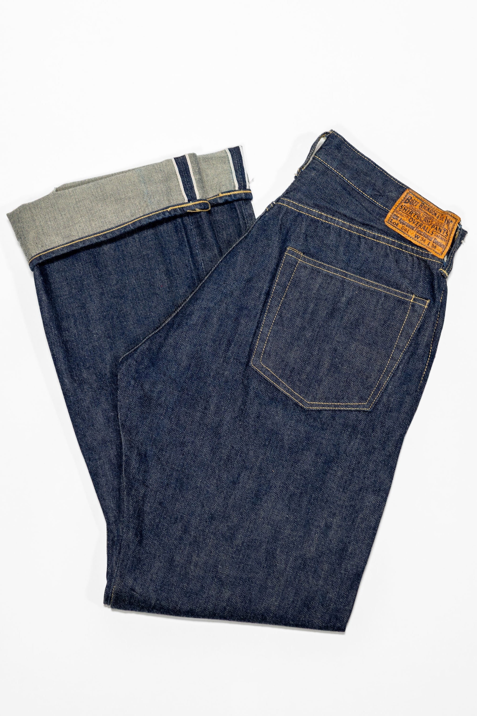 Buzz Rickson's BR43041 World War II Waist Overalls - Indigo One Washed