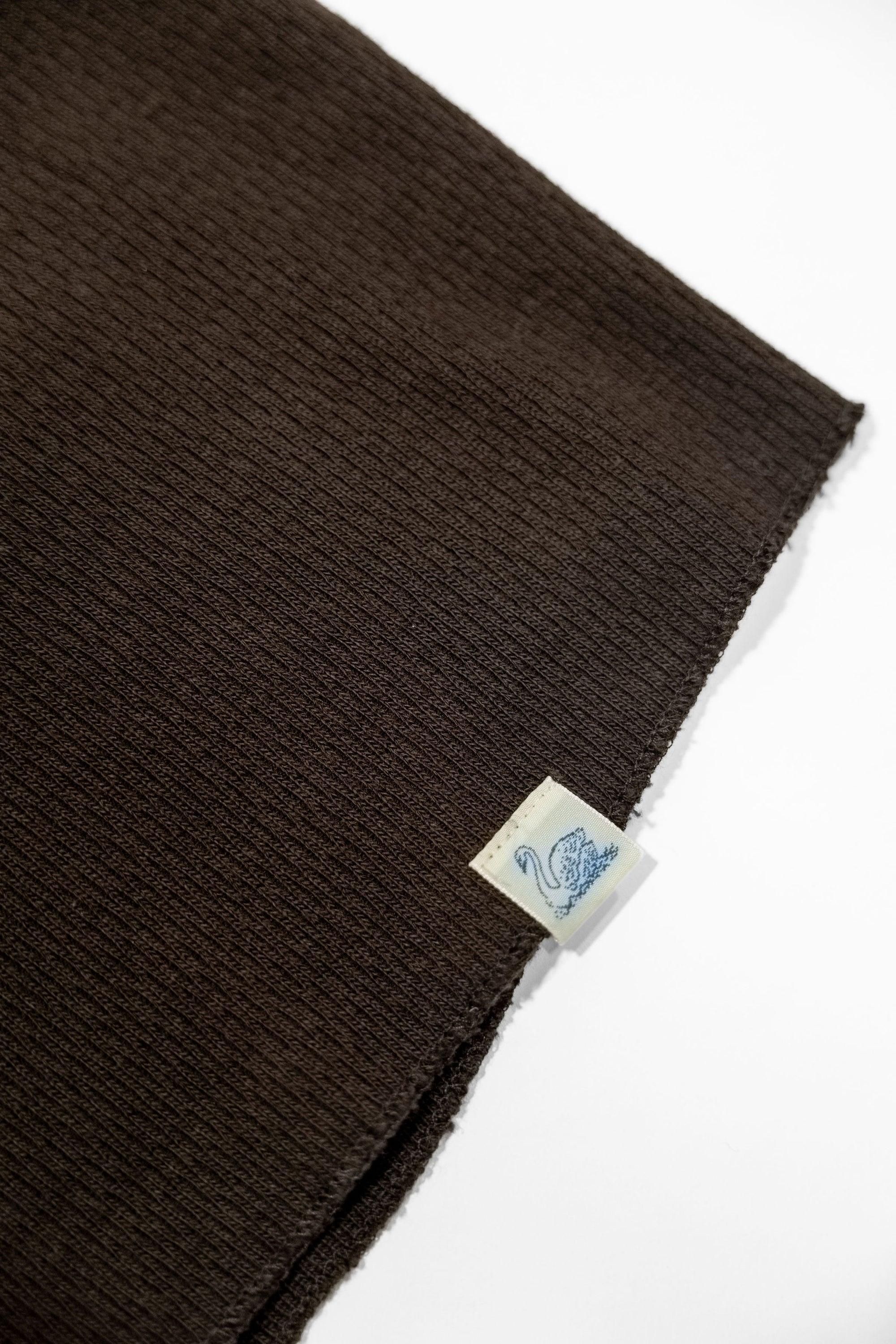 Merz b. Schwanen THERMAL01 Diamond-Patterned Cotton Thermal Longsleeve - Espresso