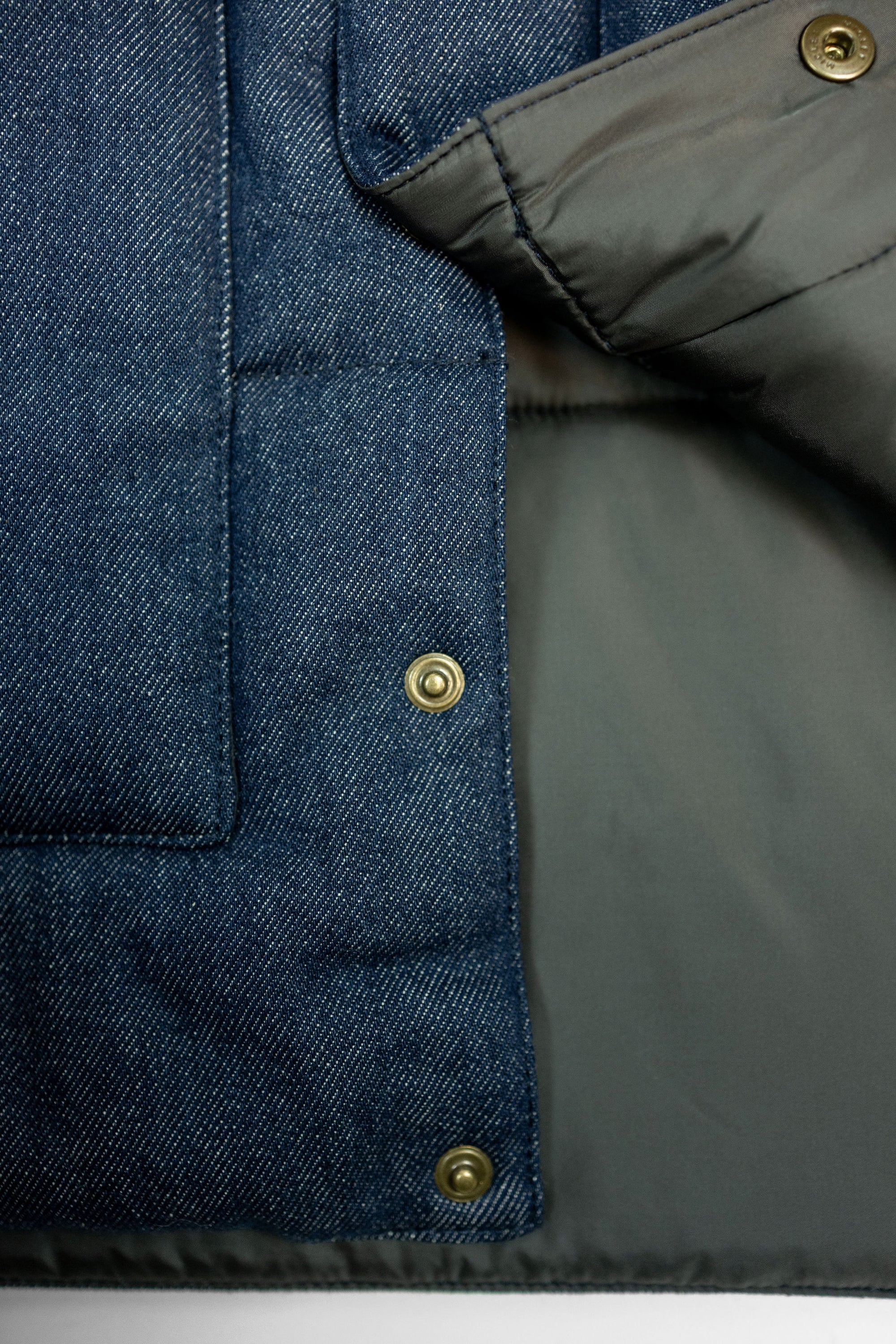 The Flat Head FN-OJ-DPV001 12.5oz Denim Puffer Vest