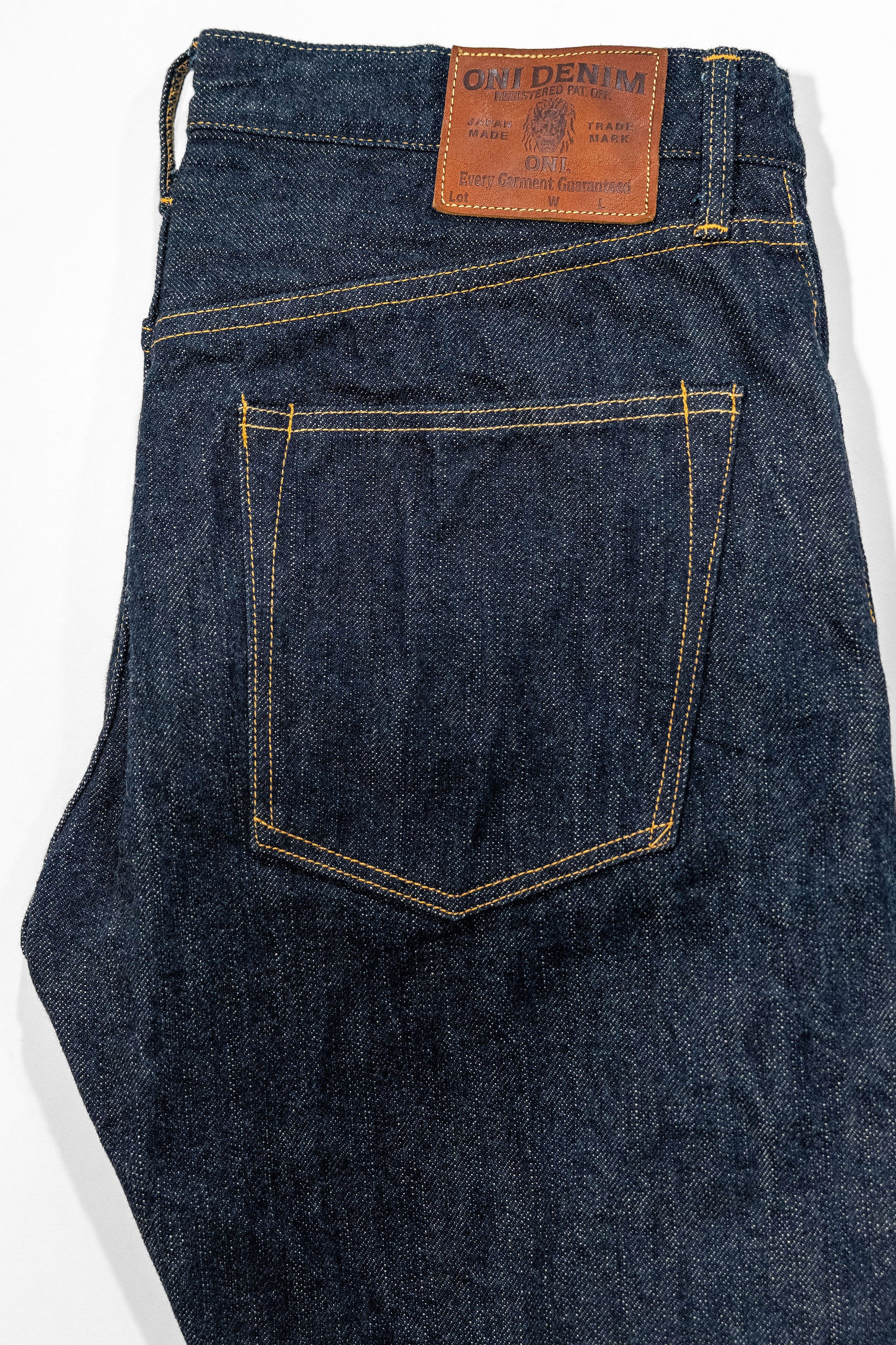 Oni Denim 288-GC15 - 15oz Regular Straight Green Cast Denim