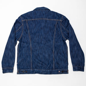 Pure Blue Japan 6225-L Waterfall Denim Type 2 Jacket - Light Indigo. laid on front
