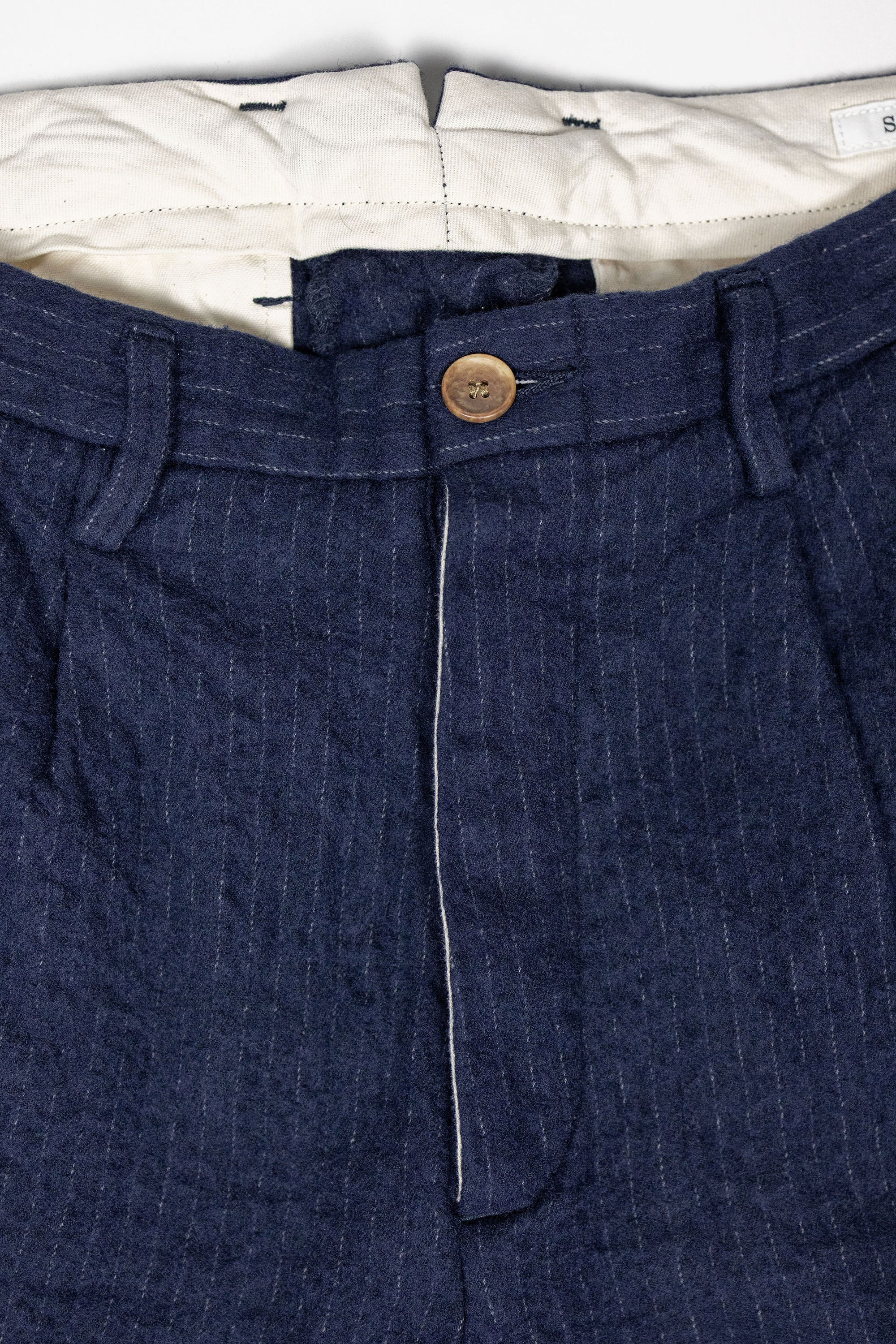 Seuvas C/W 2-Tuck Trousers - Navy