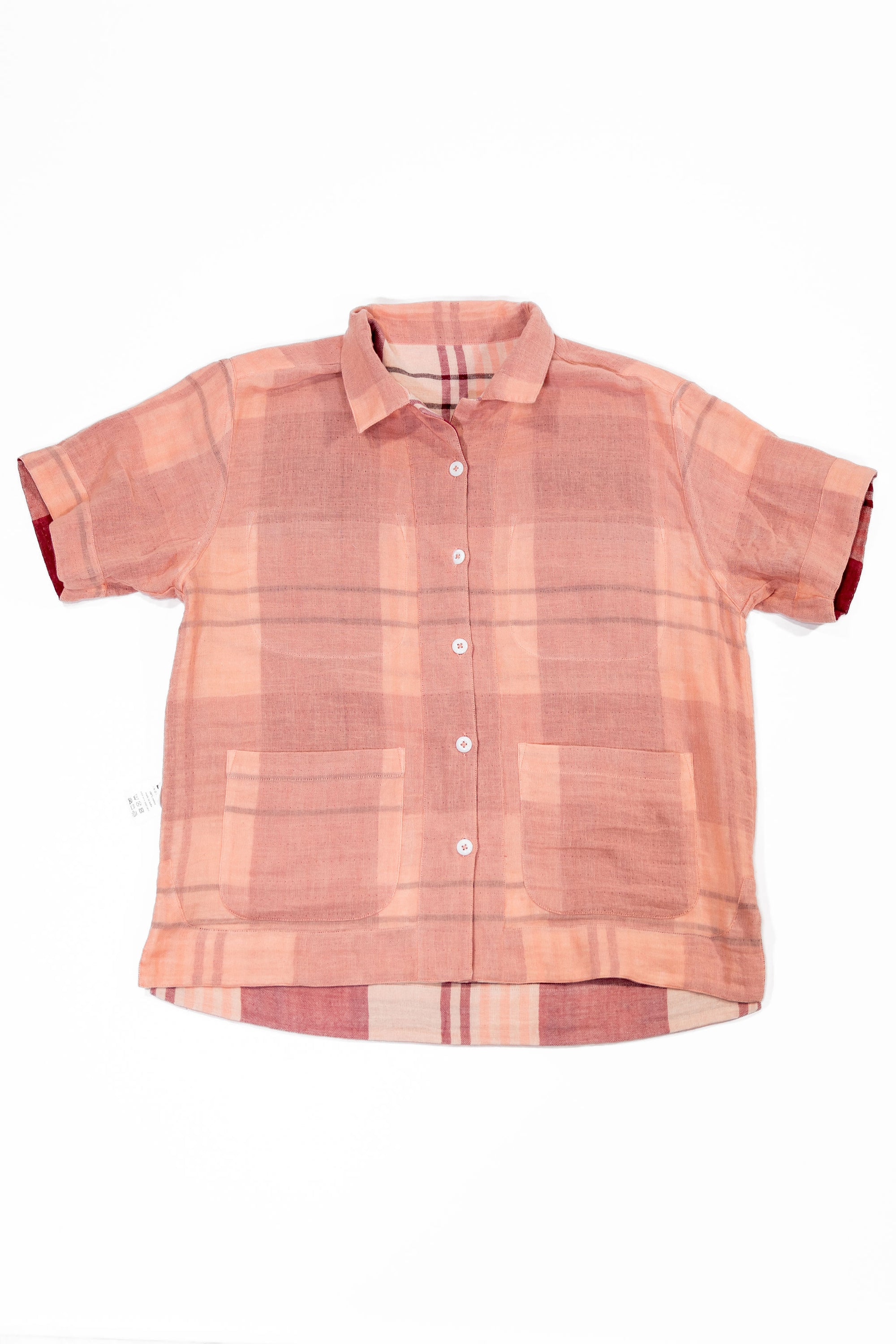 Indi + Ash Reversible Lake Camp Shirt JAC - Handwoven Double Gauze Plaid