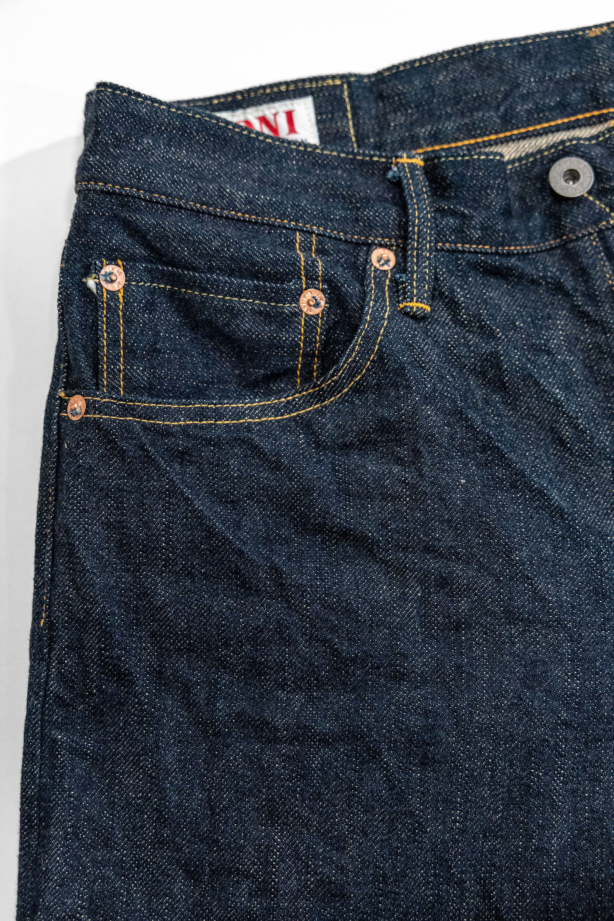 Oni Denim 288-GC15 - 15oz Regular Straight Green Cast Denim