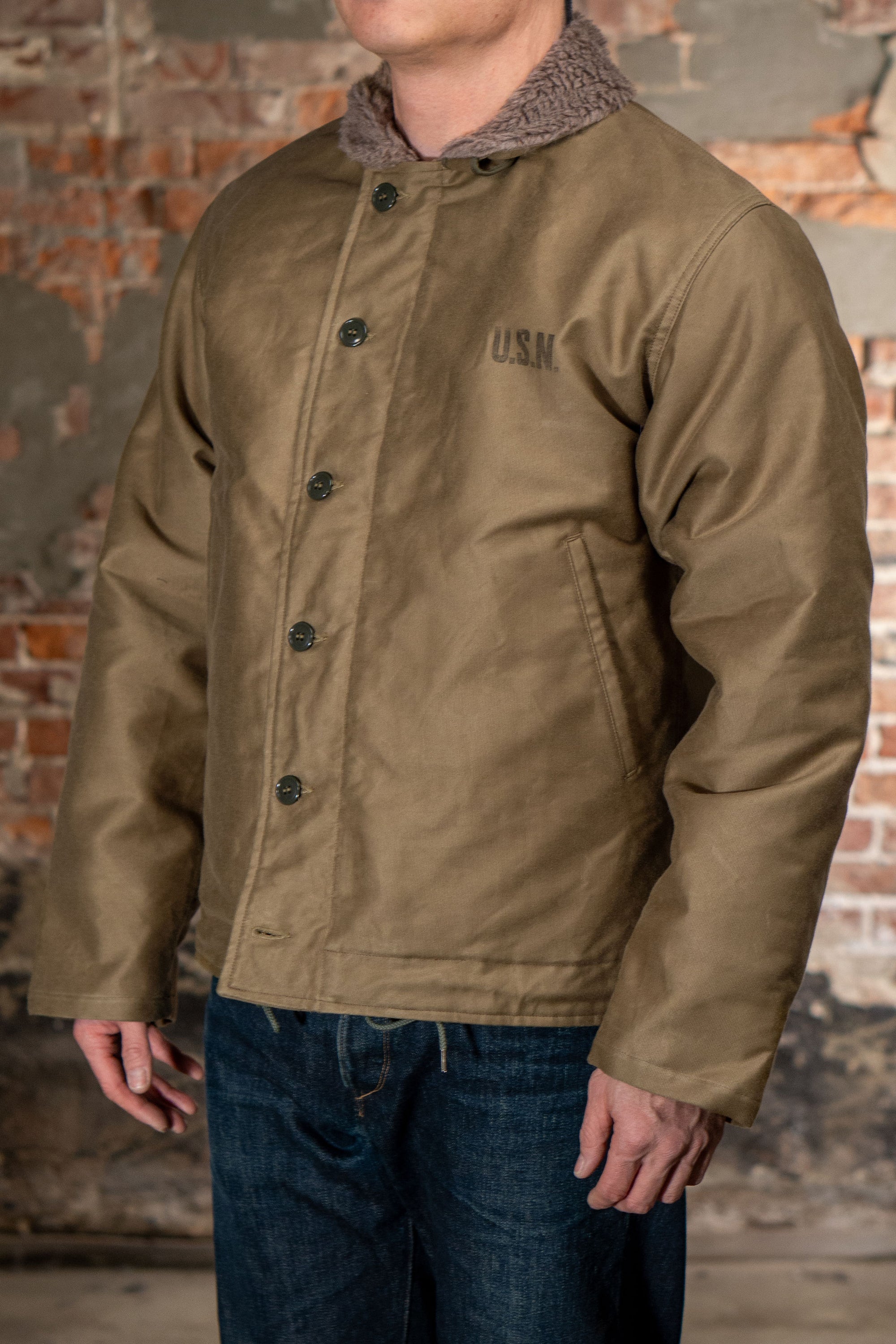 Buzz Rickson's BR15345 Type N-1 “Navy Department Demotex" - Khaki